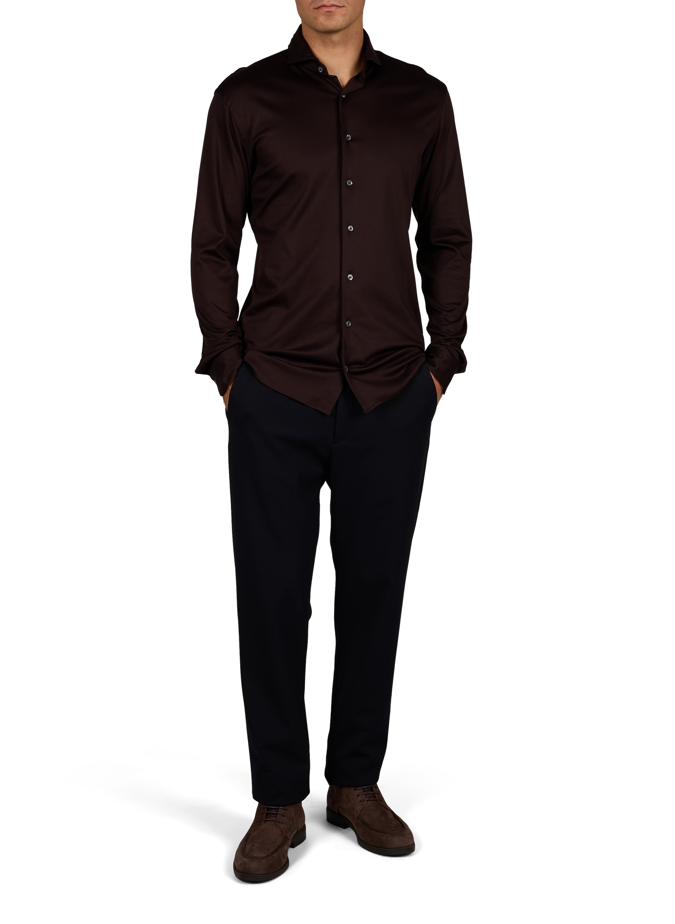 Straight cotton shirt VAN LAACK Beige