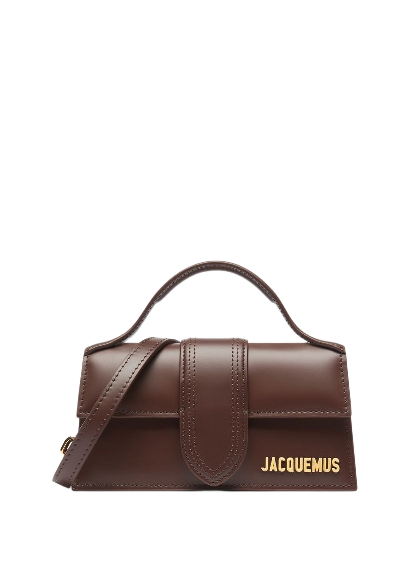 Le mini sac Bambino en cuir de veau JACQUEMUS Brown