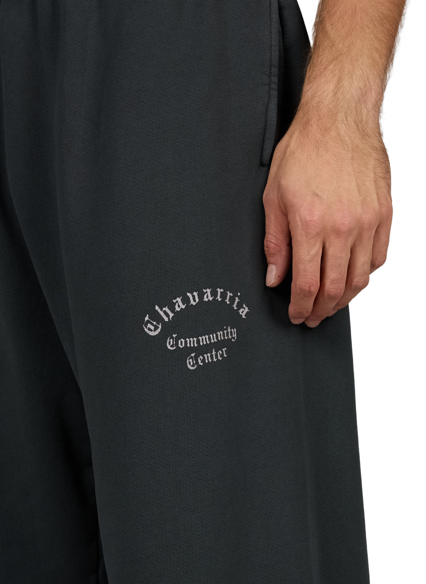 Plain wide-leg cotton Bermuda shorts WILLY CHAVARRIA Grey