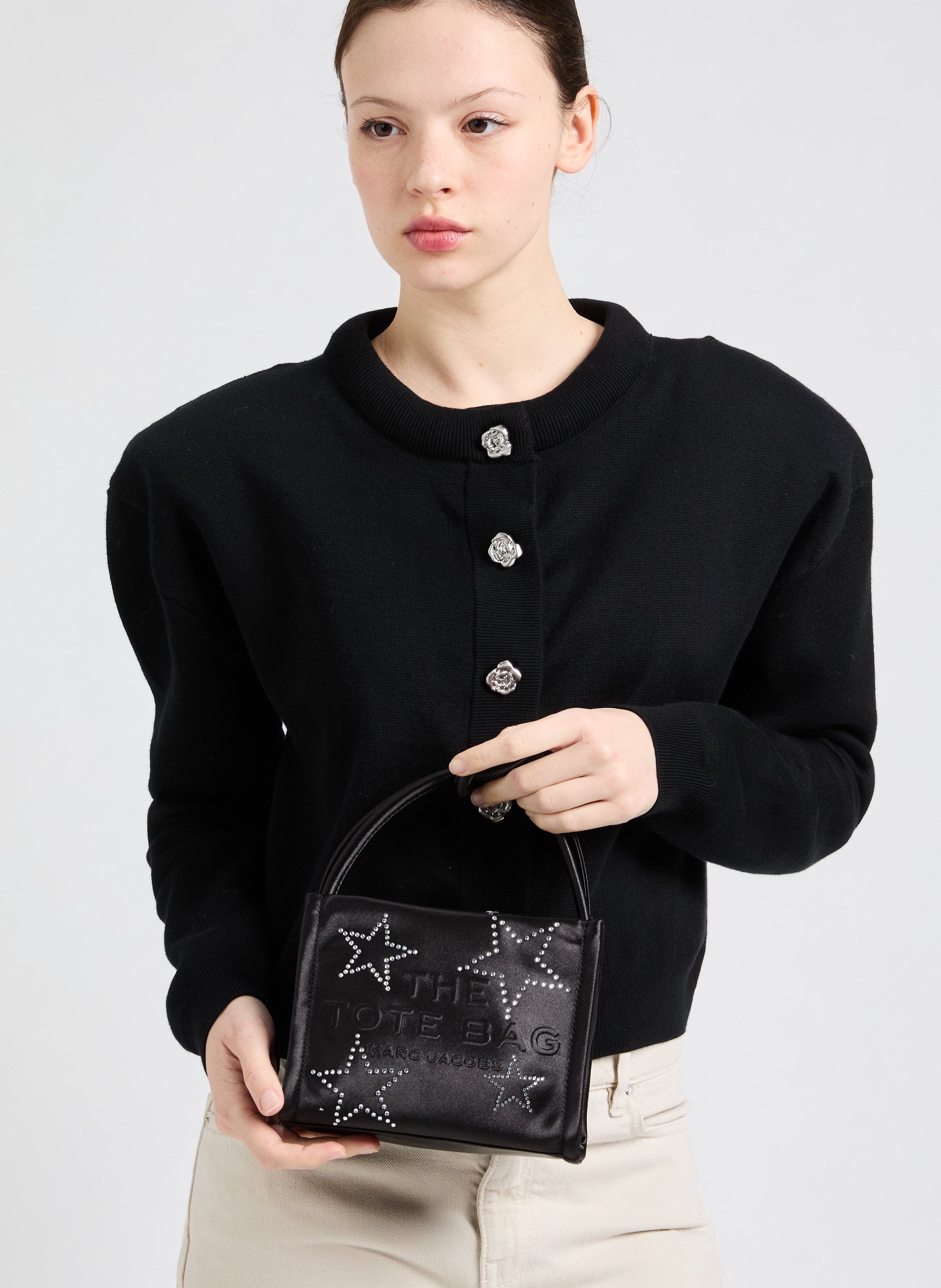 The Mini Tote Handbag MARC JACOBS Black