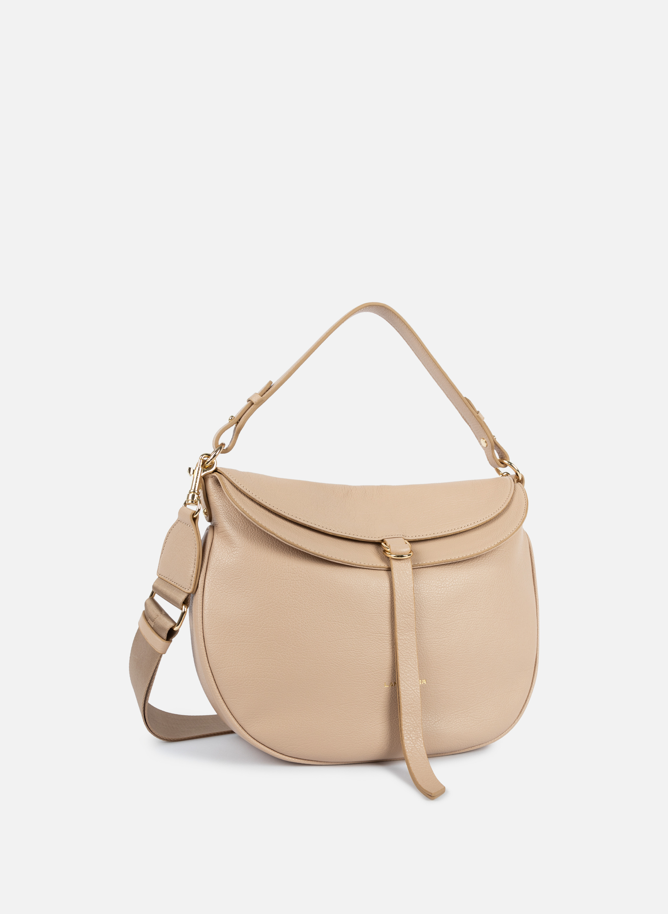 Grand sac besace - dune gaia LANCASTER Beige