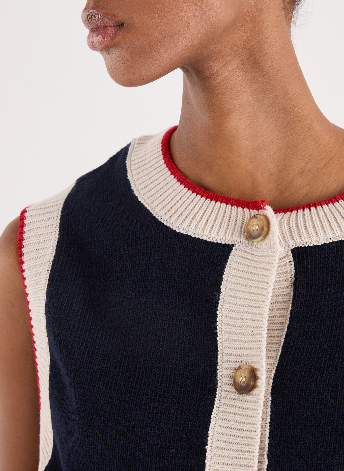 Gilet sans manche en maille BOBO CHOSES Bleu