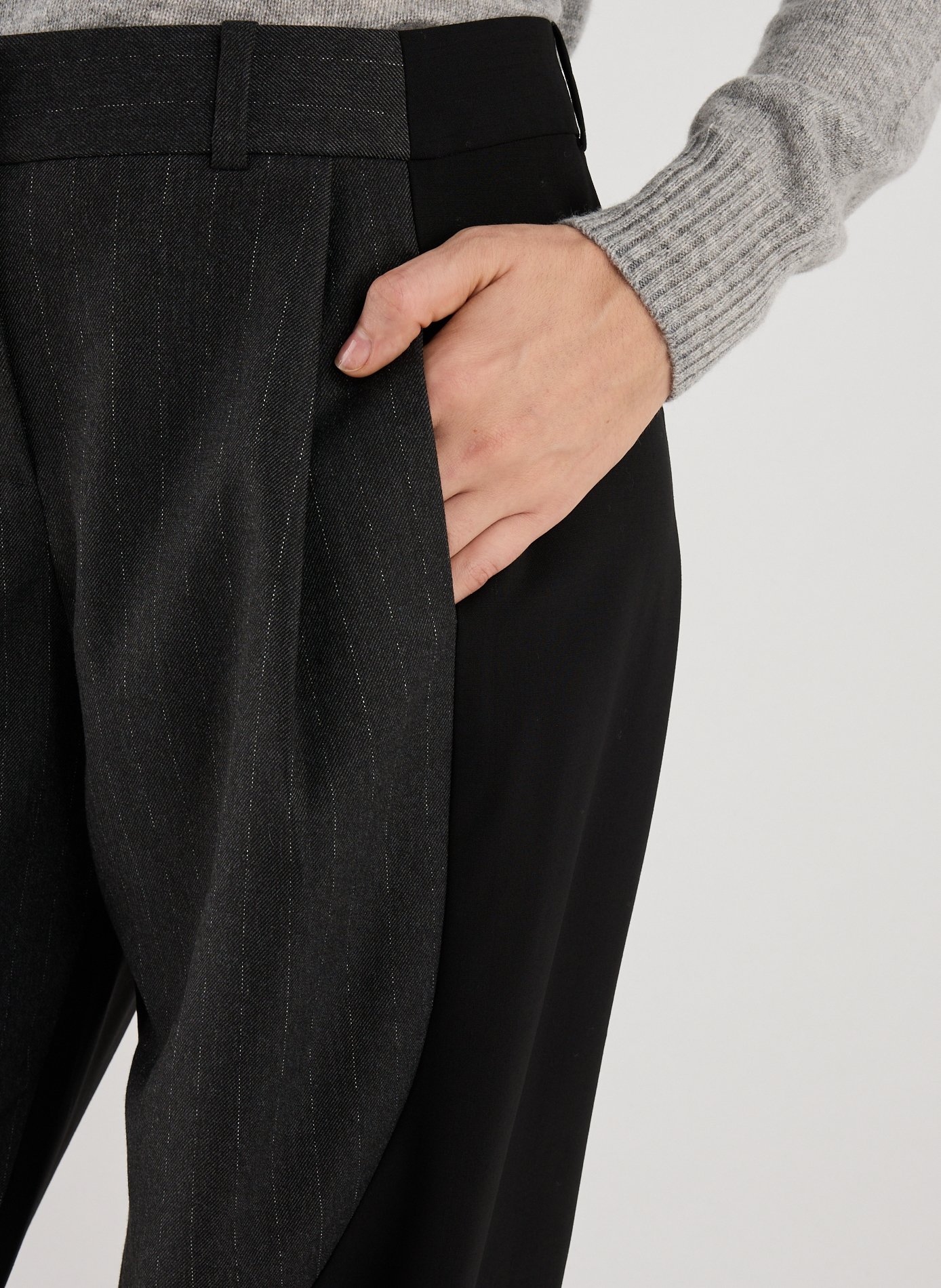 Pantalon taille basse fluide CHRISTOPHER ESBER Gris