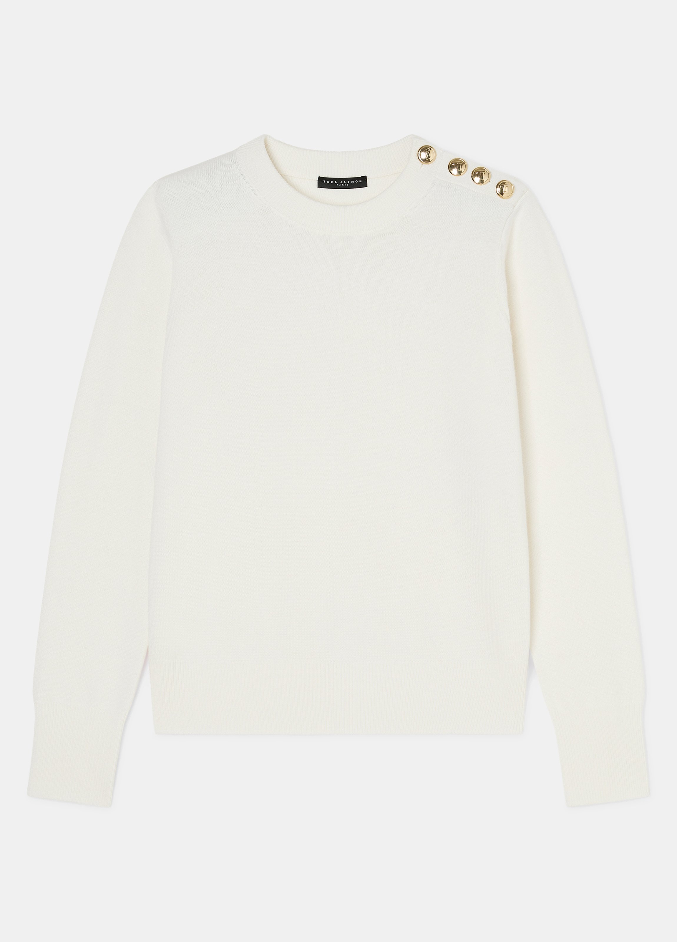 Pull prunette TARA JARMON Blanc