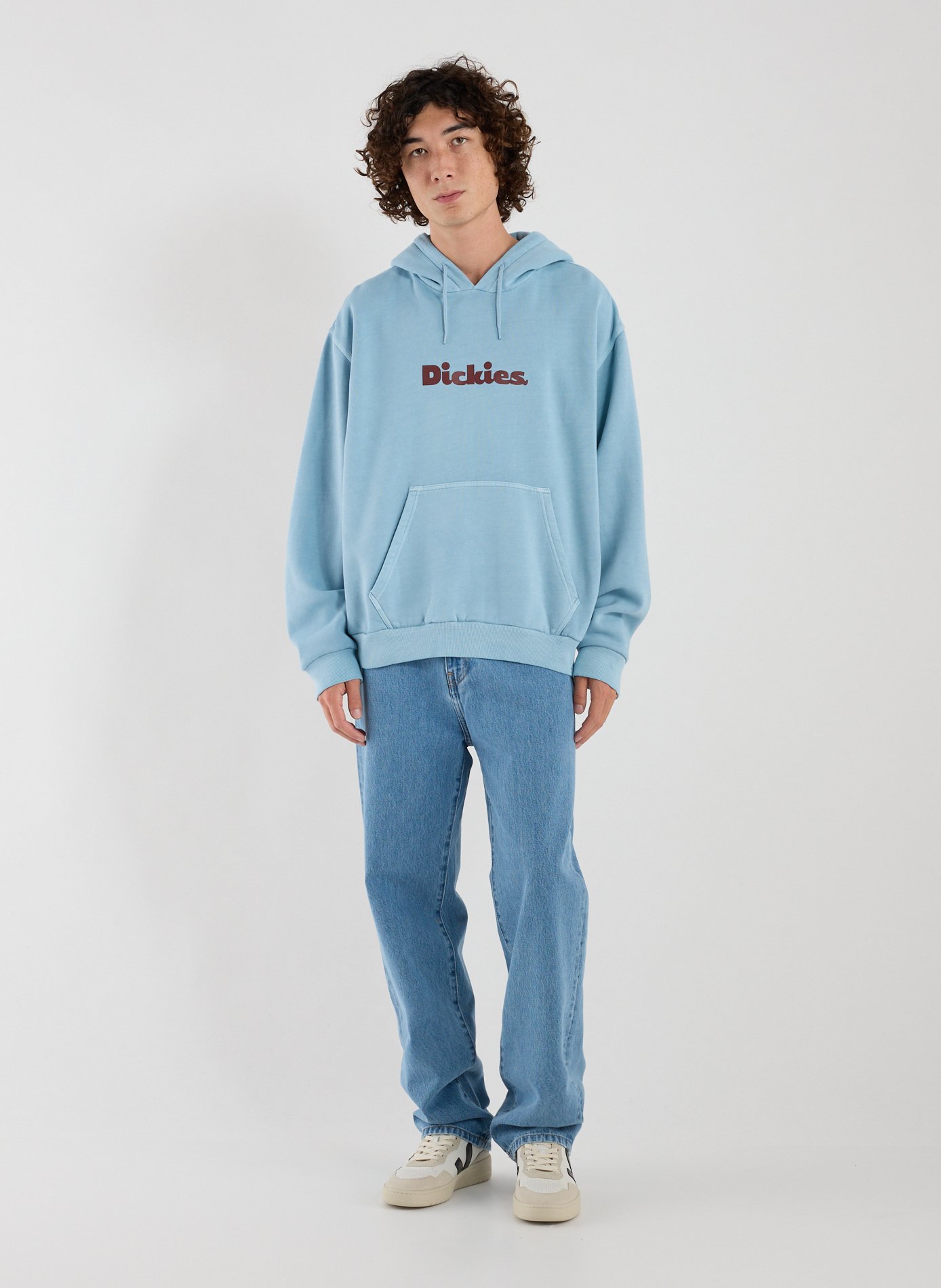 Cotton fleece-blend hoodie DICKIES Blue