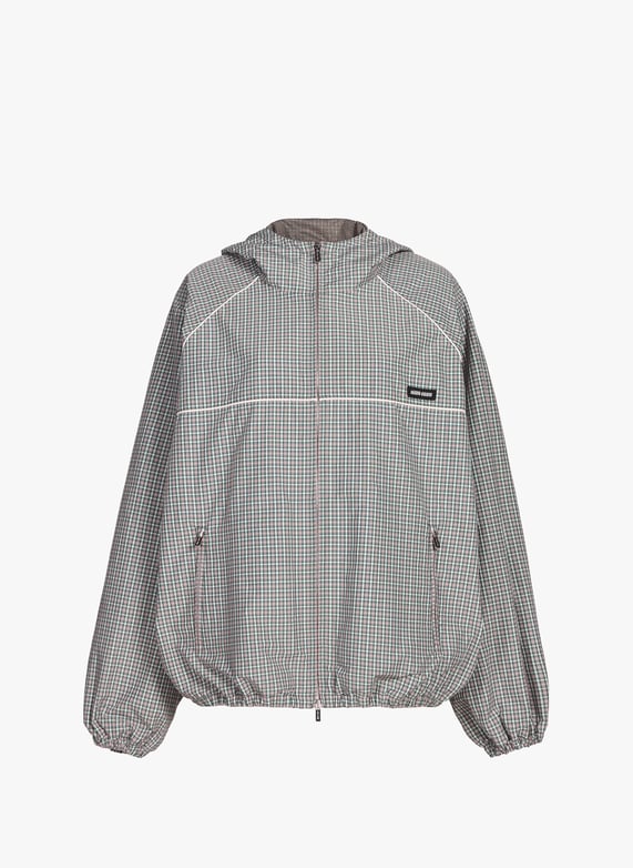 Blouson à carreaux | Gris by MIU MIU Blouson à carreaux Gris