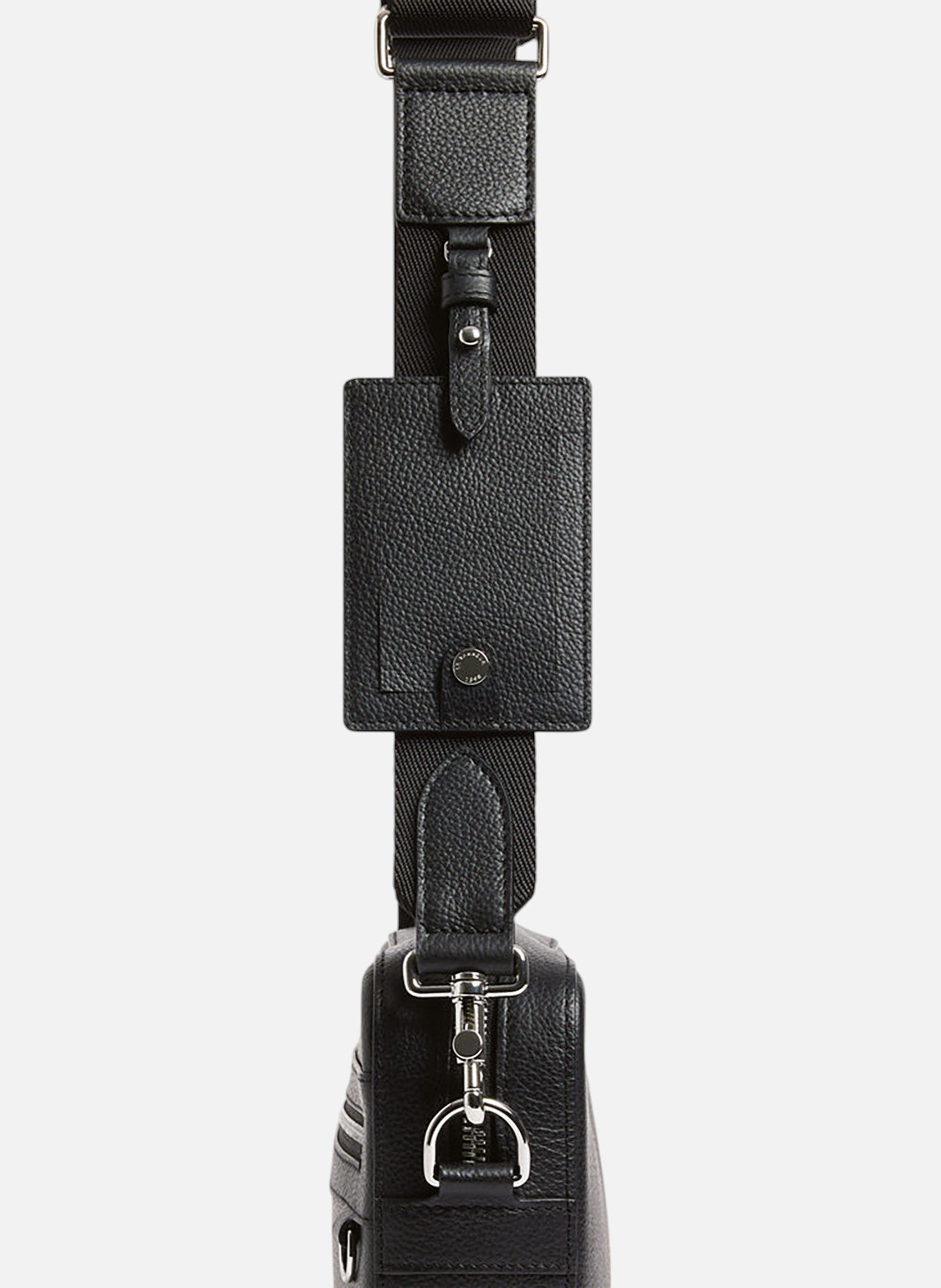 Petite sacoche emile en cuir grainé LE TANNEUR Noir