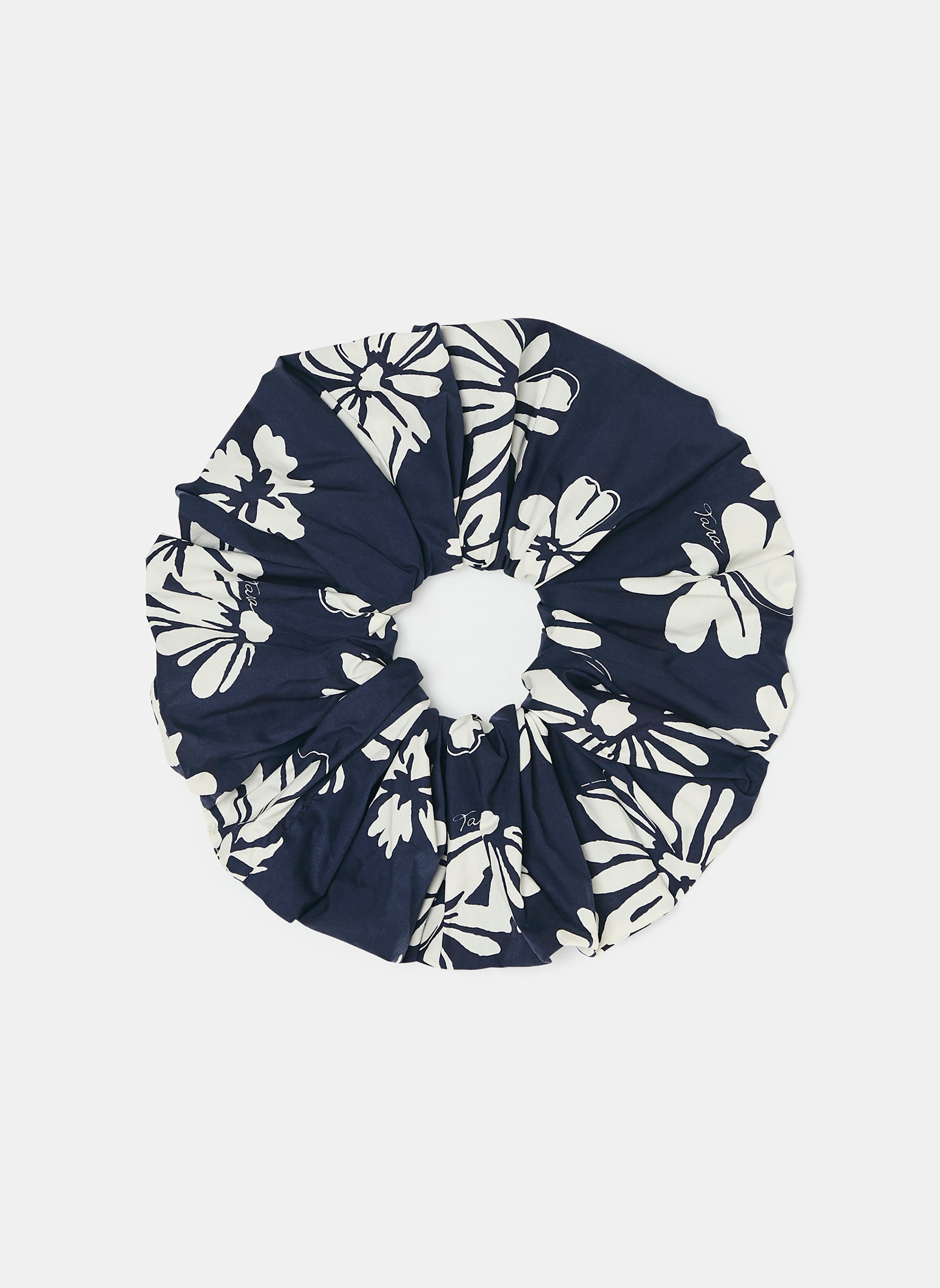TARA JARMON Chouchou en coton Bleu