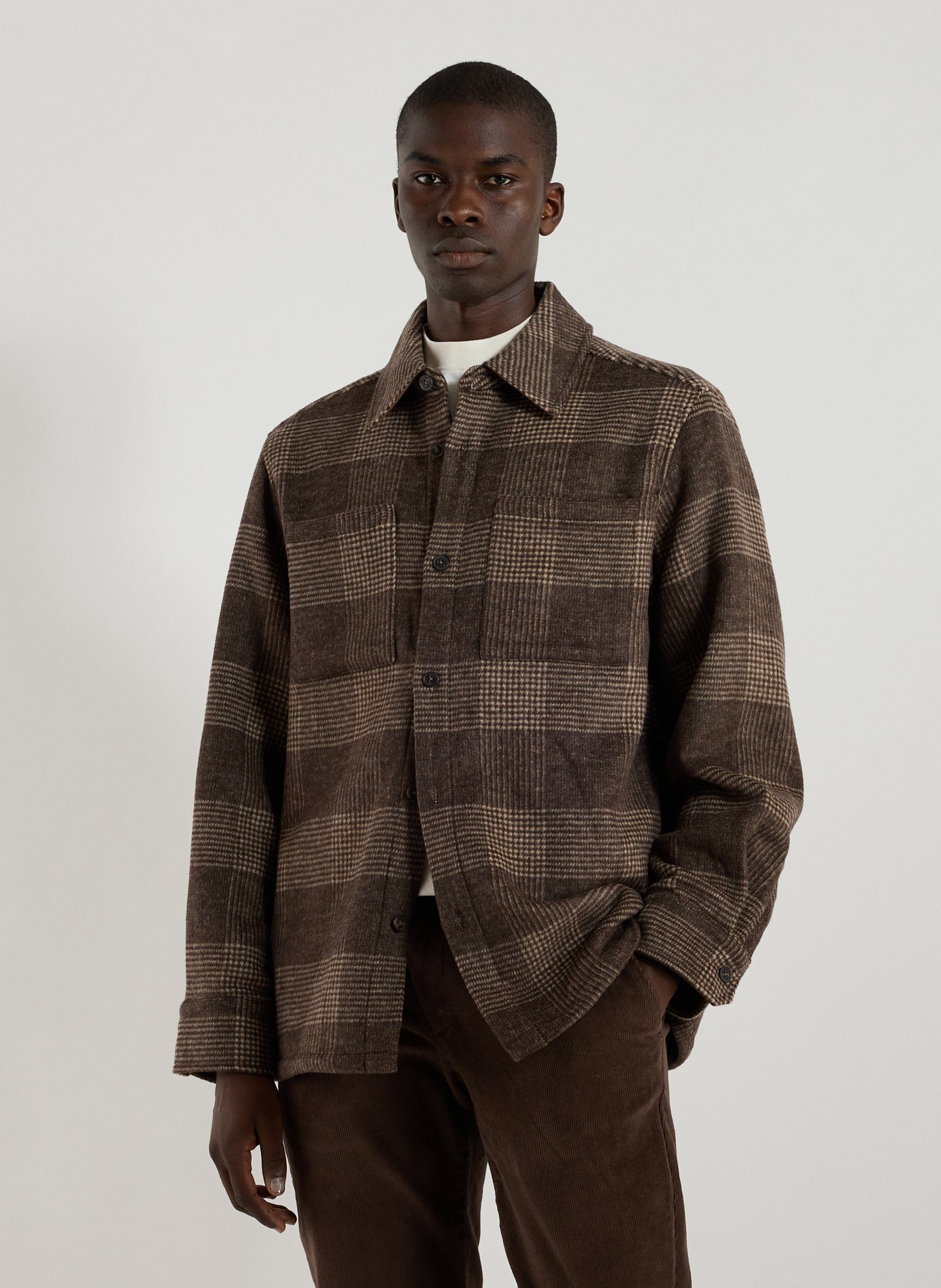 HOLZWEILER Check overshirt Brown