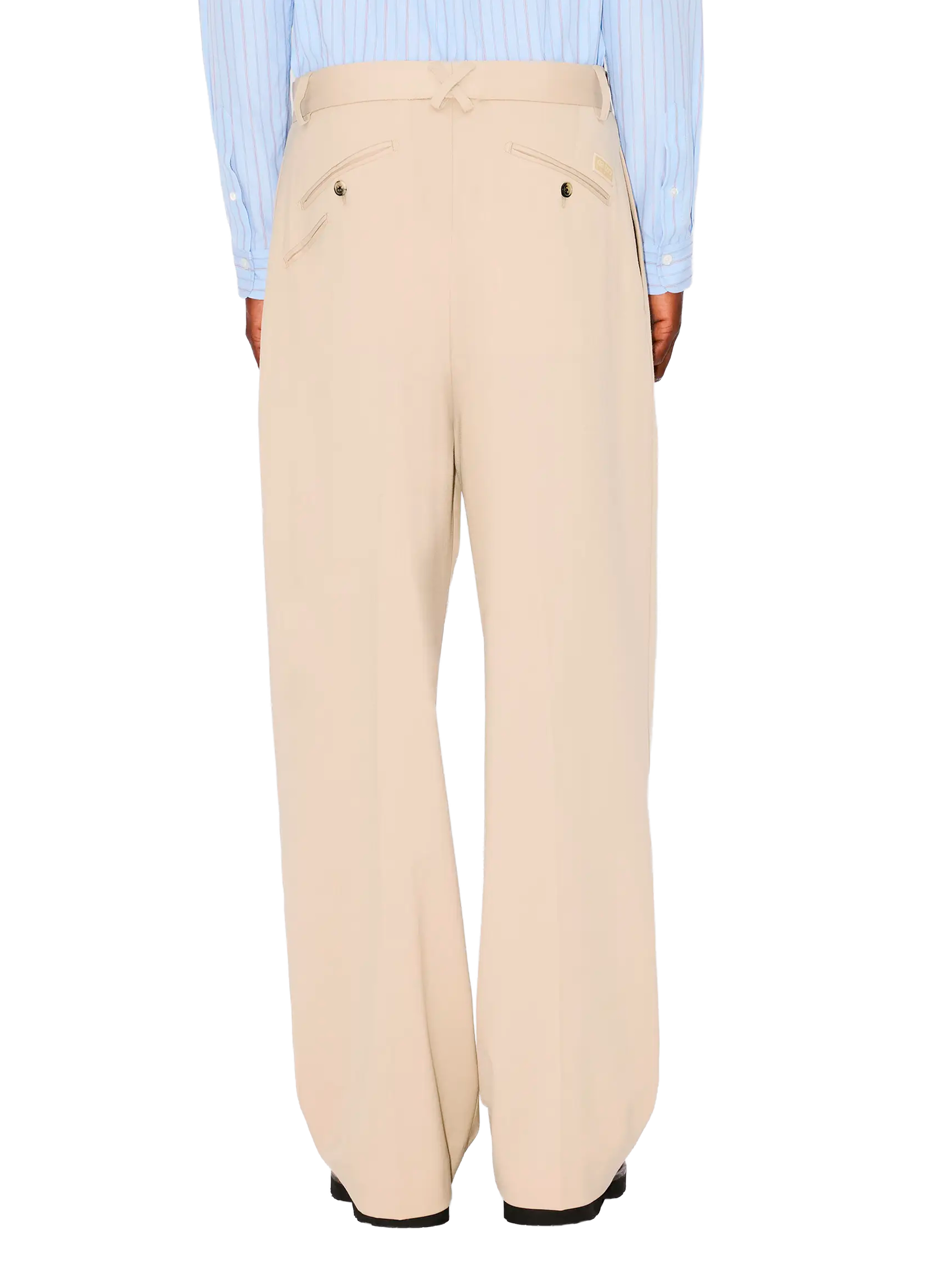 Straight and wide-leg pants KENZO Beige