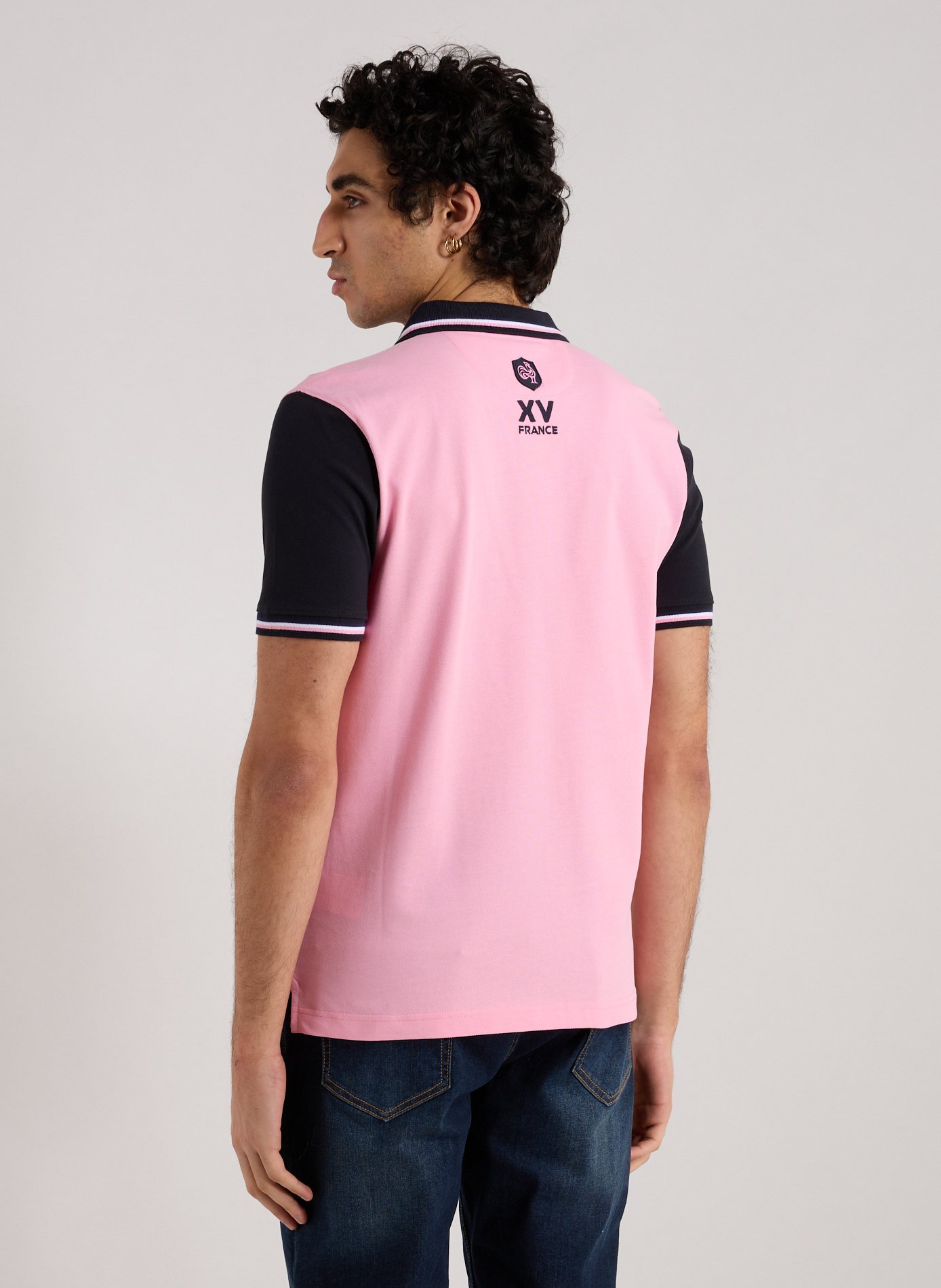 Polo à manches courtes en coton EDEN PARK Rose