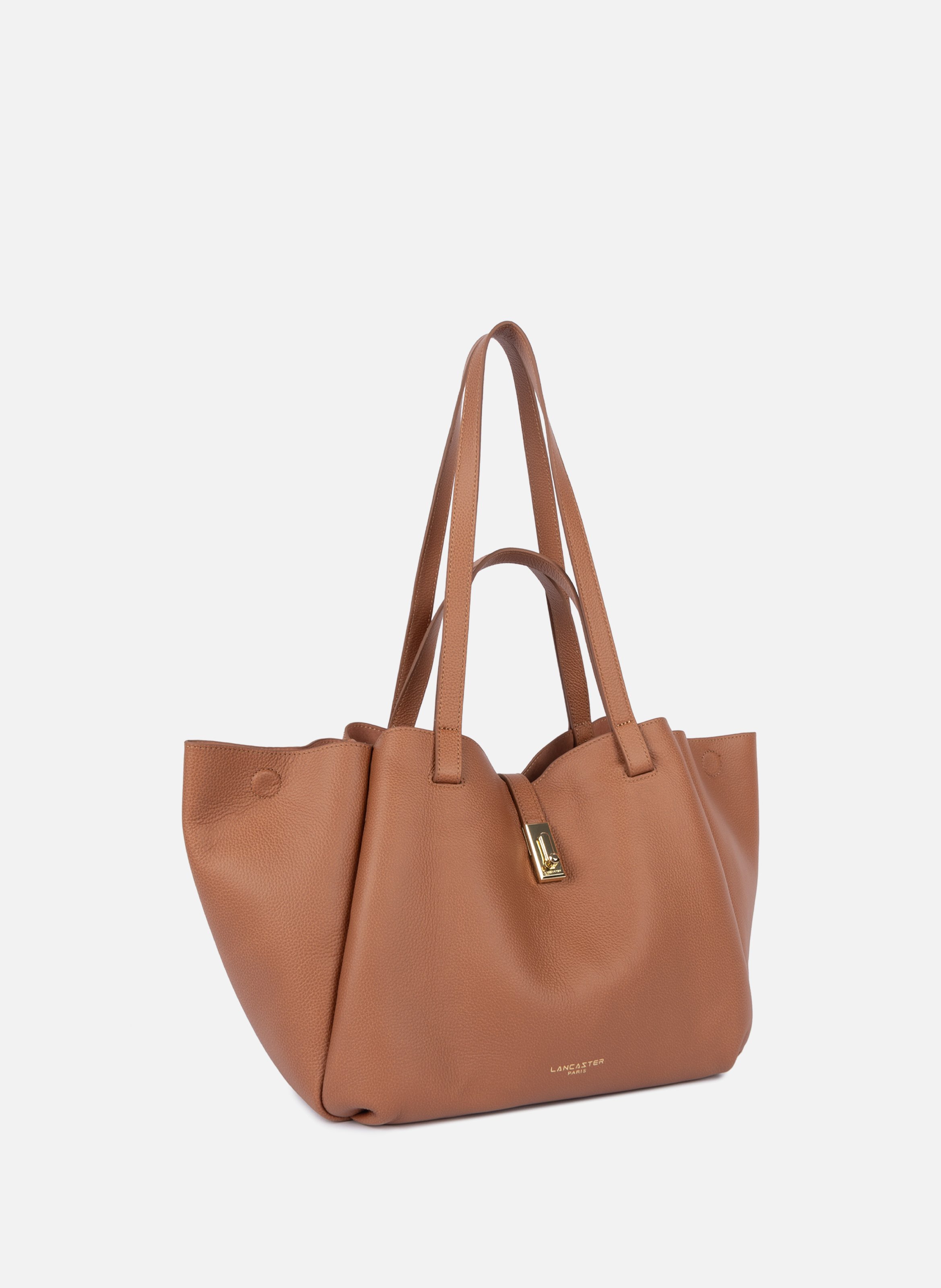 Grand sac cabas épaule - milano horizon LANCASTER Doré