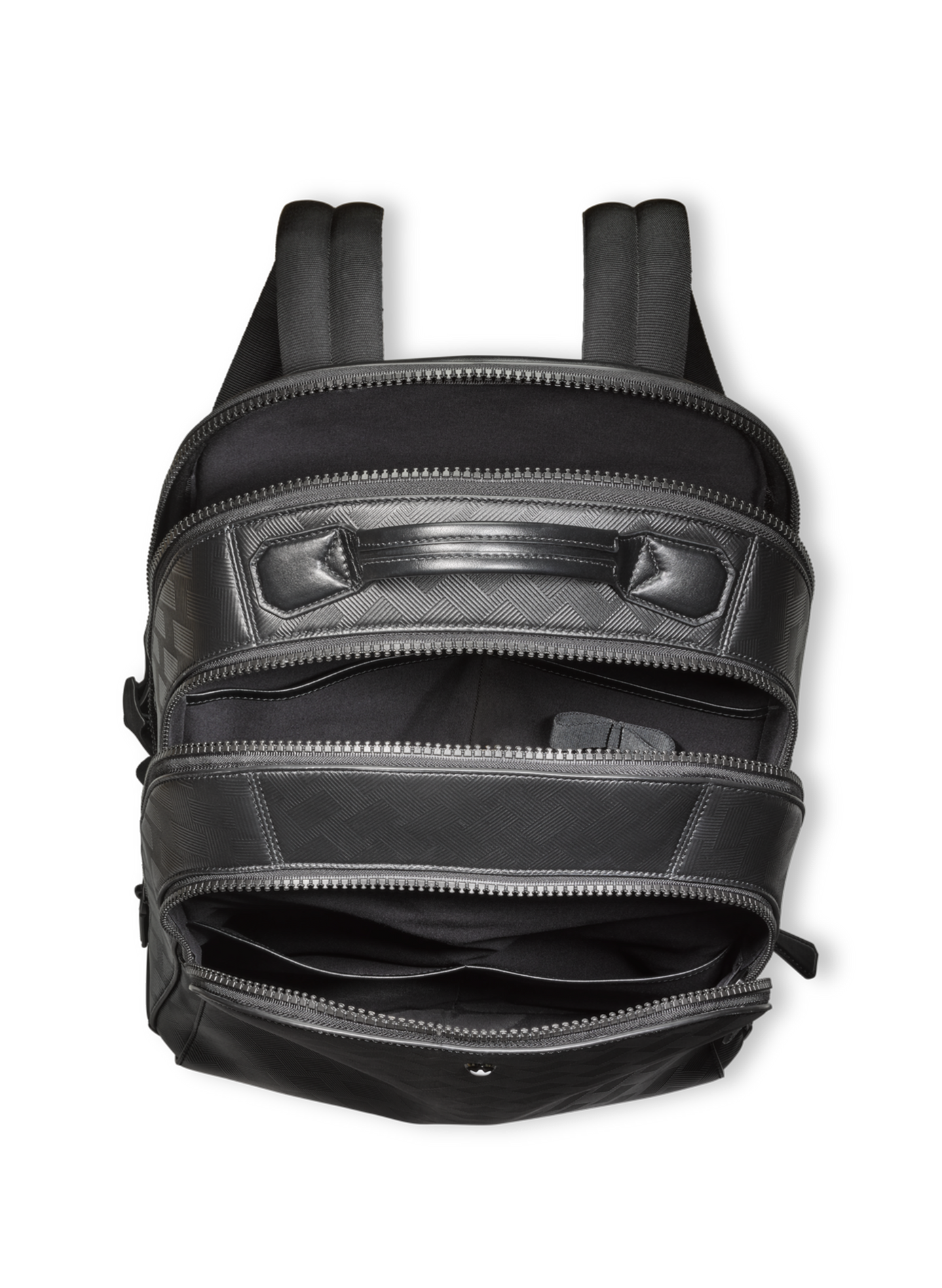 Sac à dos en cuir texturé MONTBLANC Noir