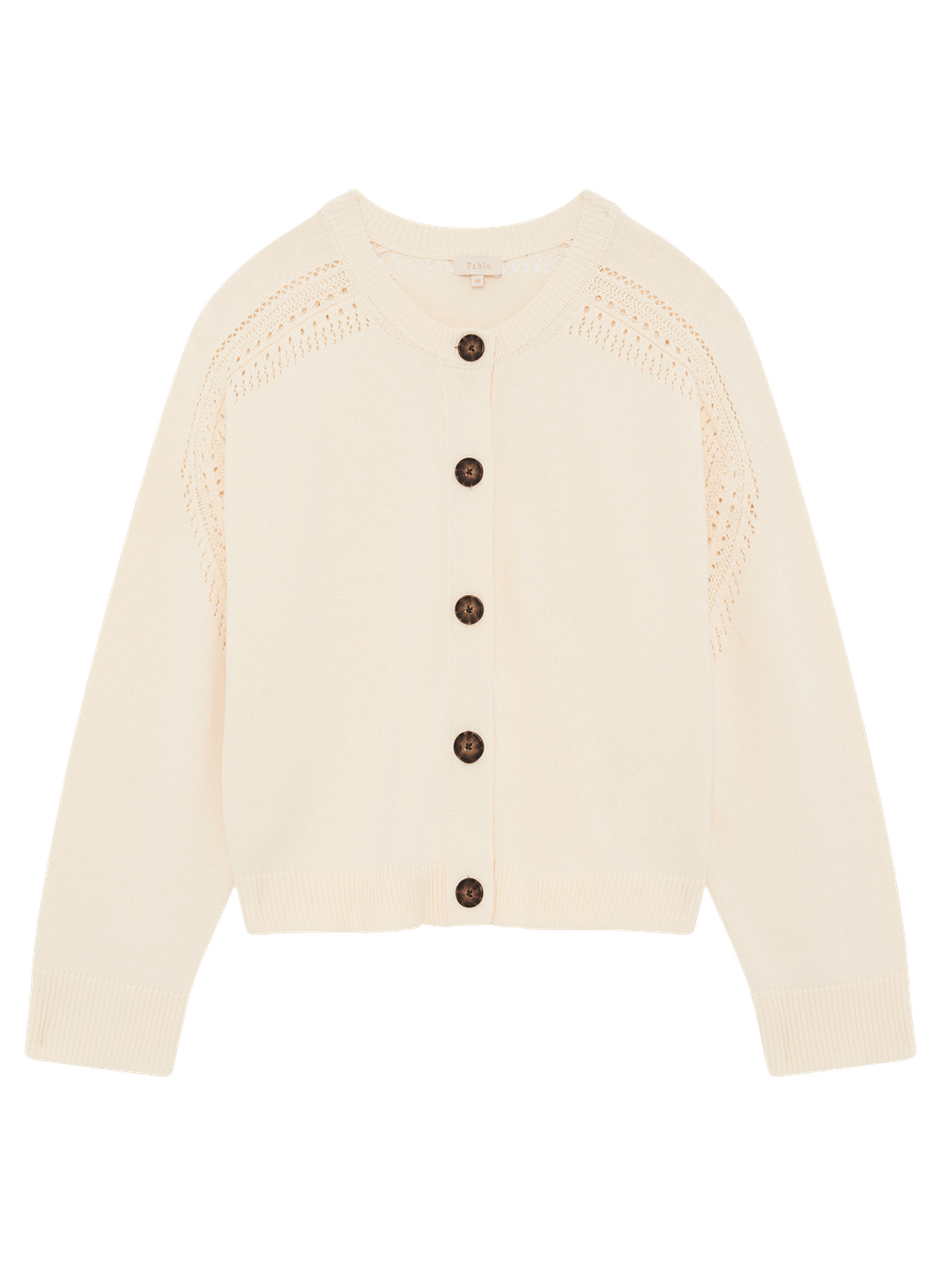 Gilet en coton ajouré - lynne PABLO Beige