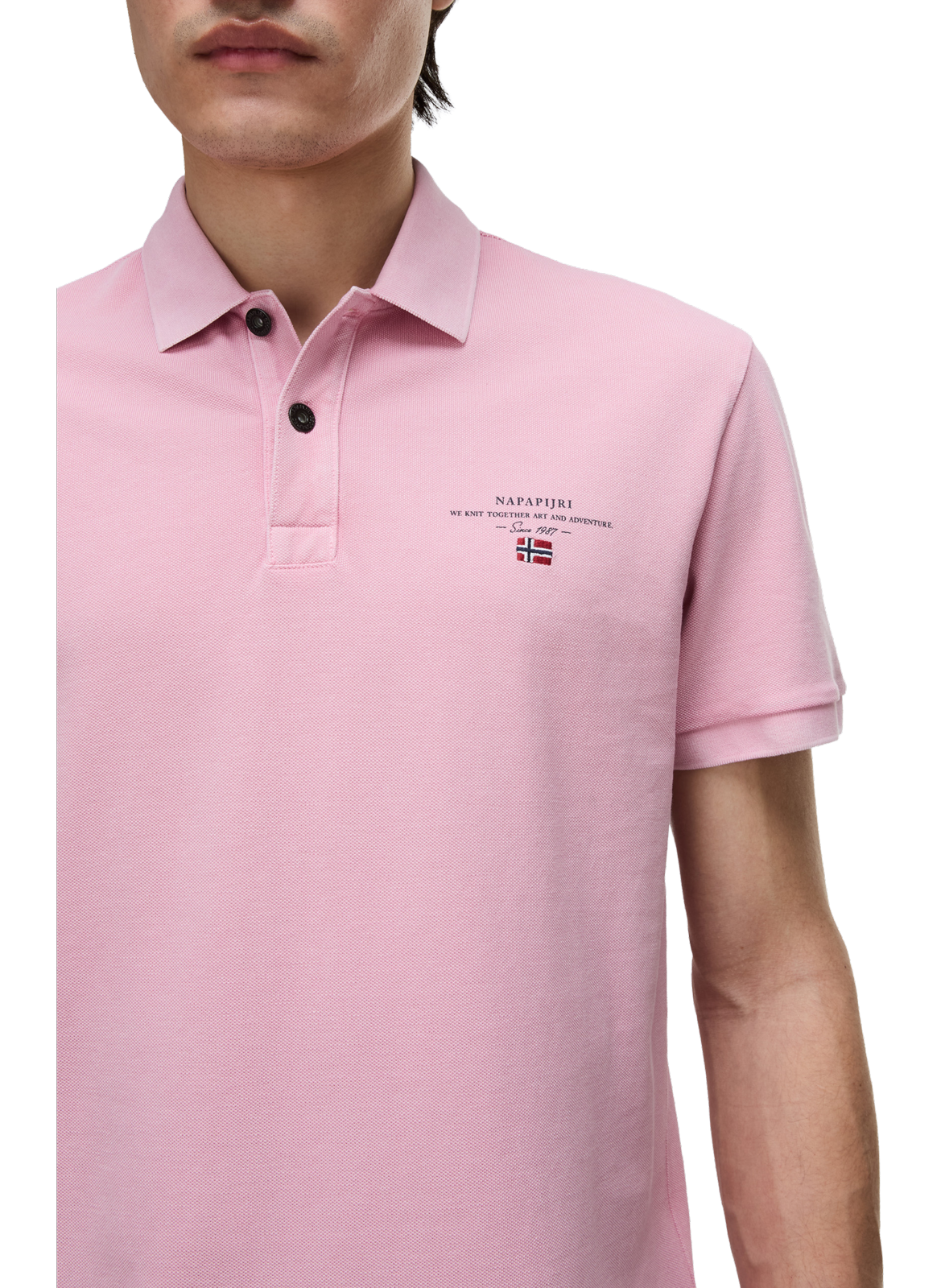  Cotton polo shirt  Pink