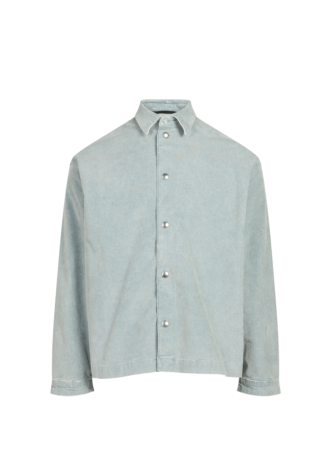 Chemise droite velours côtelé en coton mélangé 7 FOR ALL MANKIND Bleu