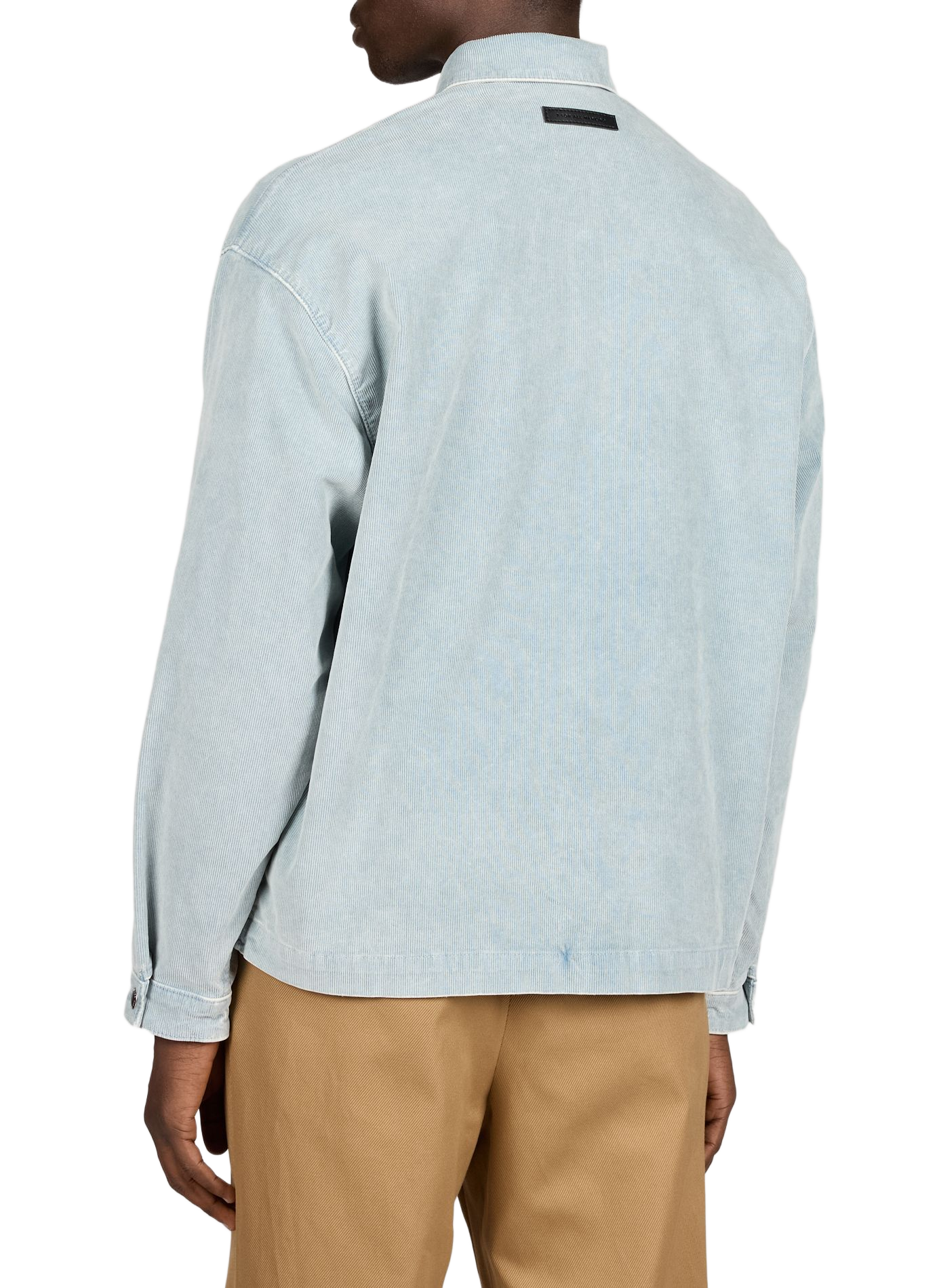 Chemise droite velours côtelé en coton mélangé 7 FOR ALL MANKIND Bleu