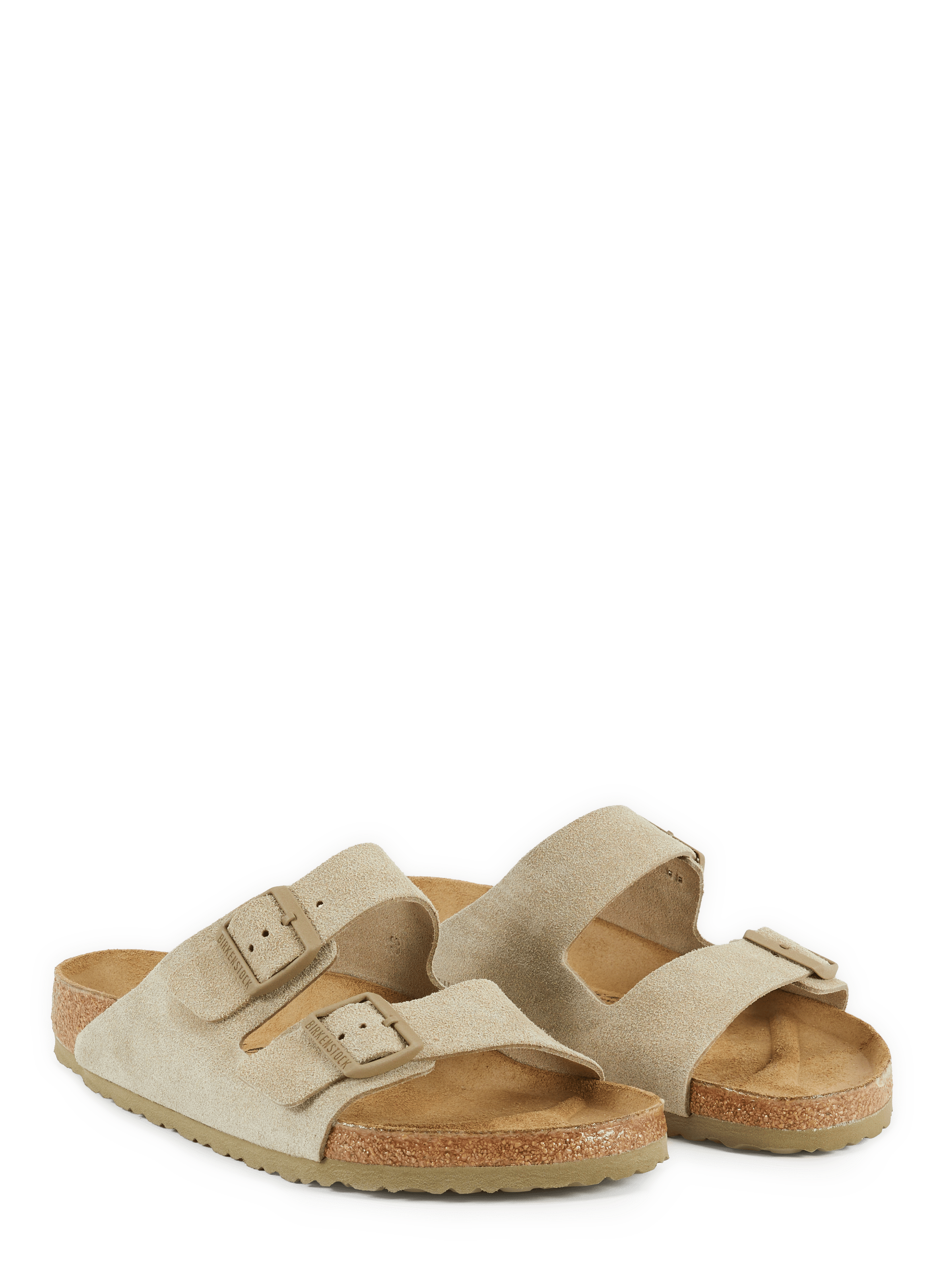 Sandales Arizona en cuir suédé BIRKENSTOCK Beige