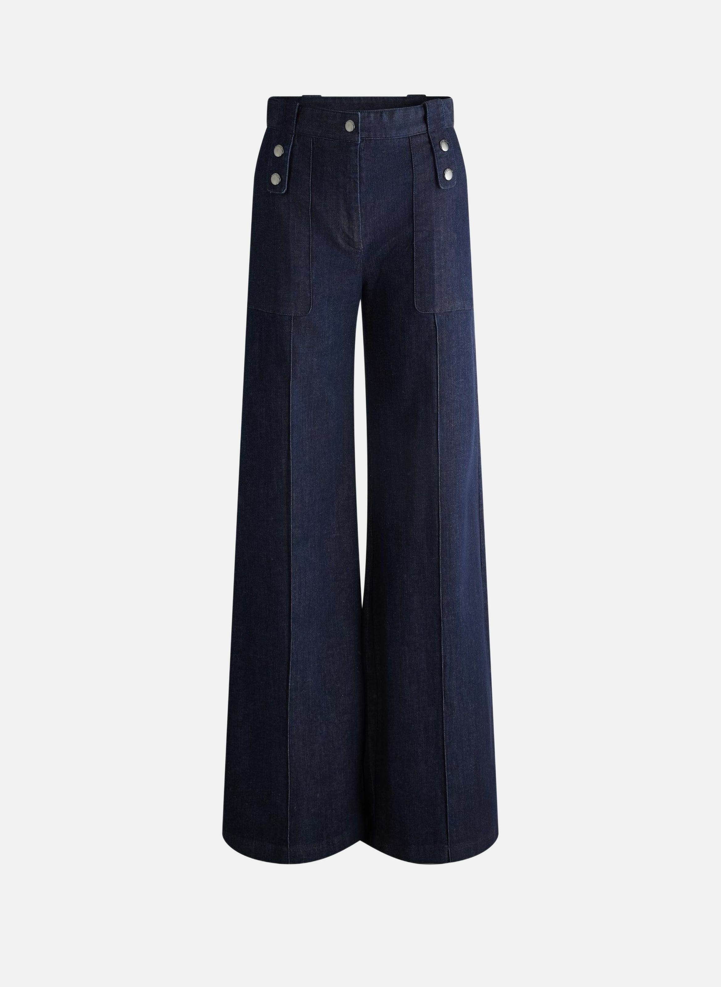 Pantalon noela denim coupe ample FUSALP Bleu