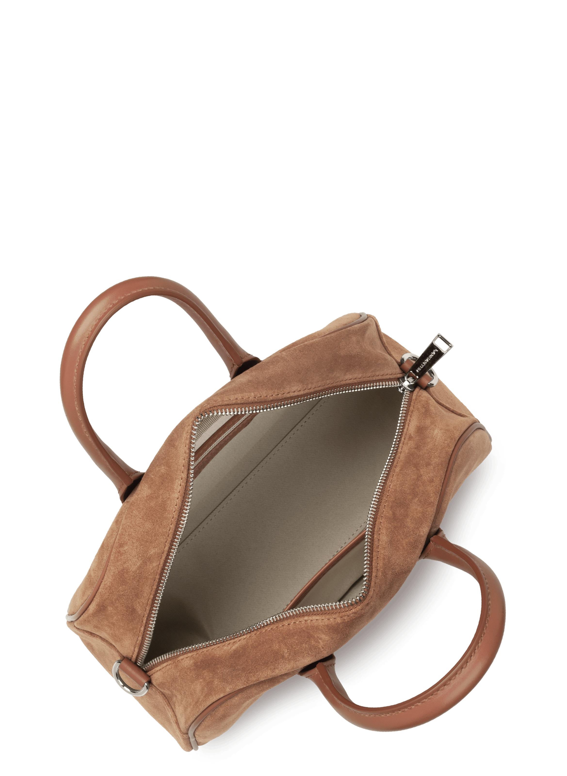 M bowling bag - suède LANCASTER Brown