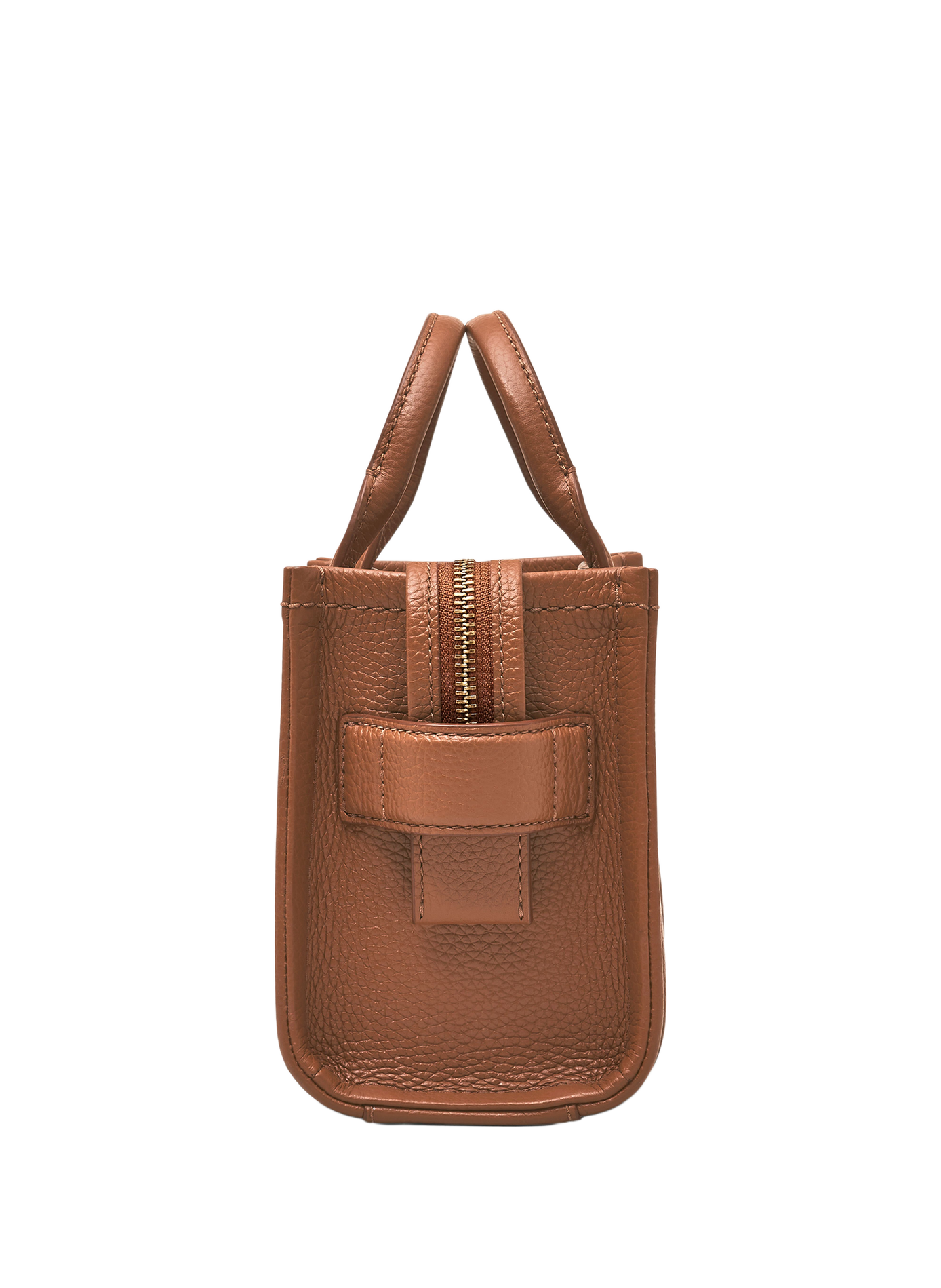 Borsa a tracolla in pelle Micro Tote Bag MARC JACOBS Marrone