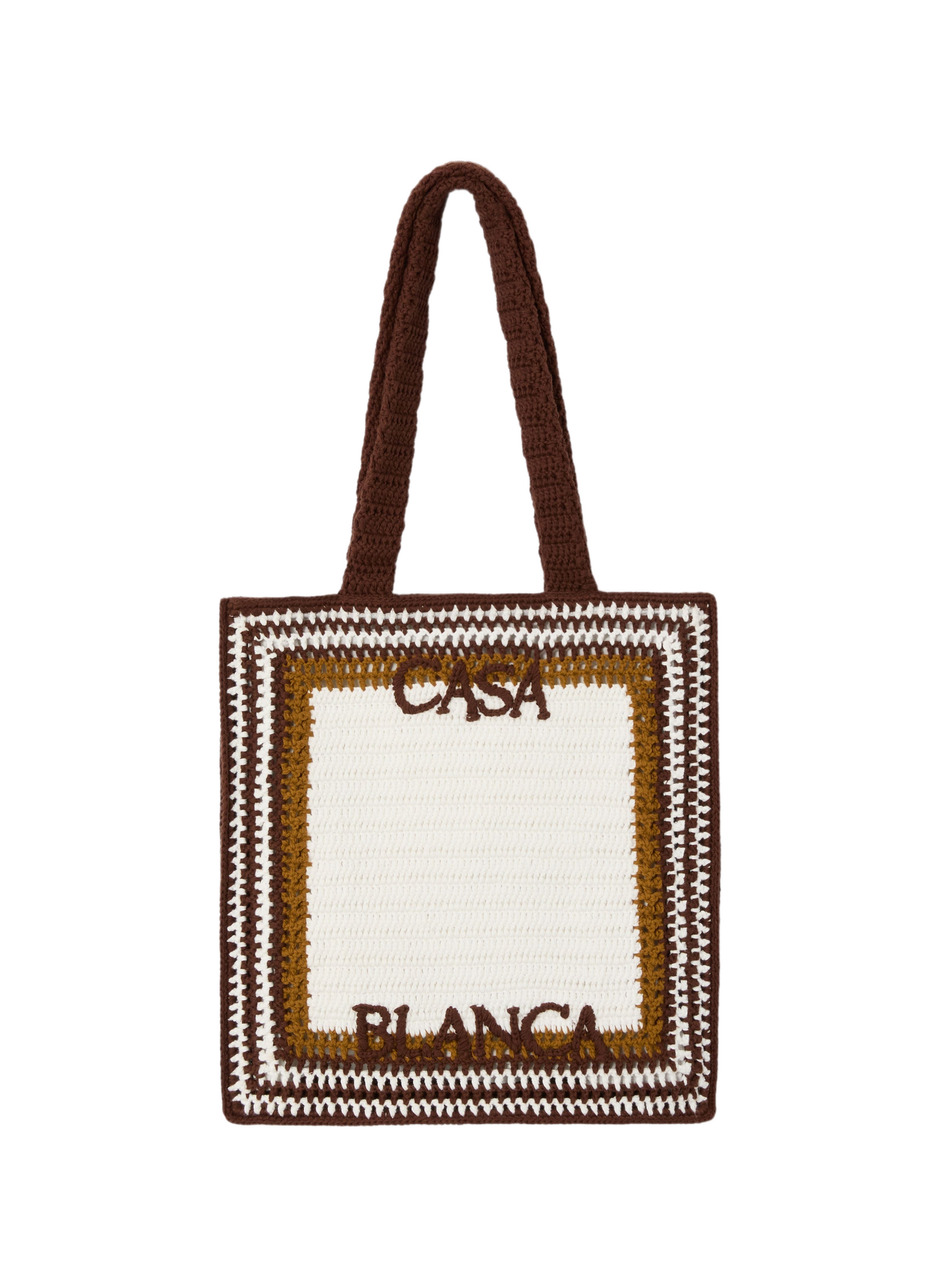 Strandtasche aus gestreifter Häkelarbeit CASABLANCA PARIS Mehrfarbig