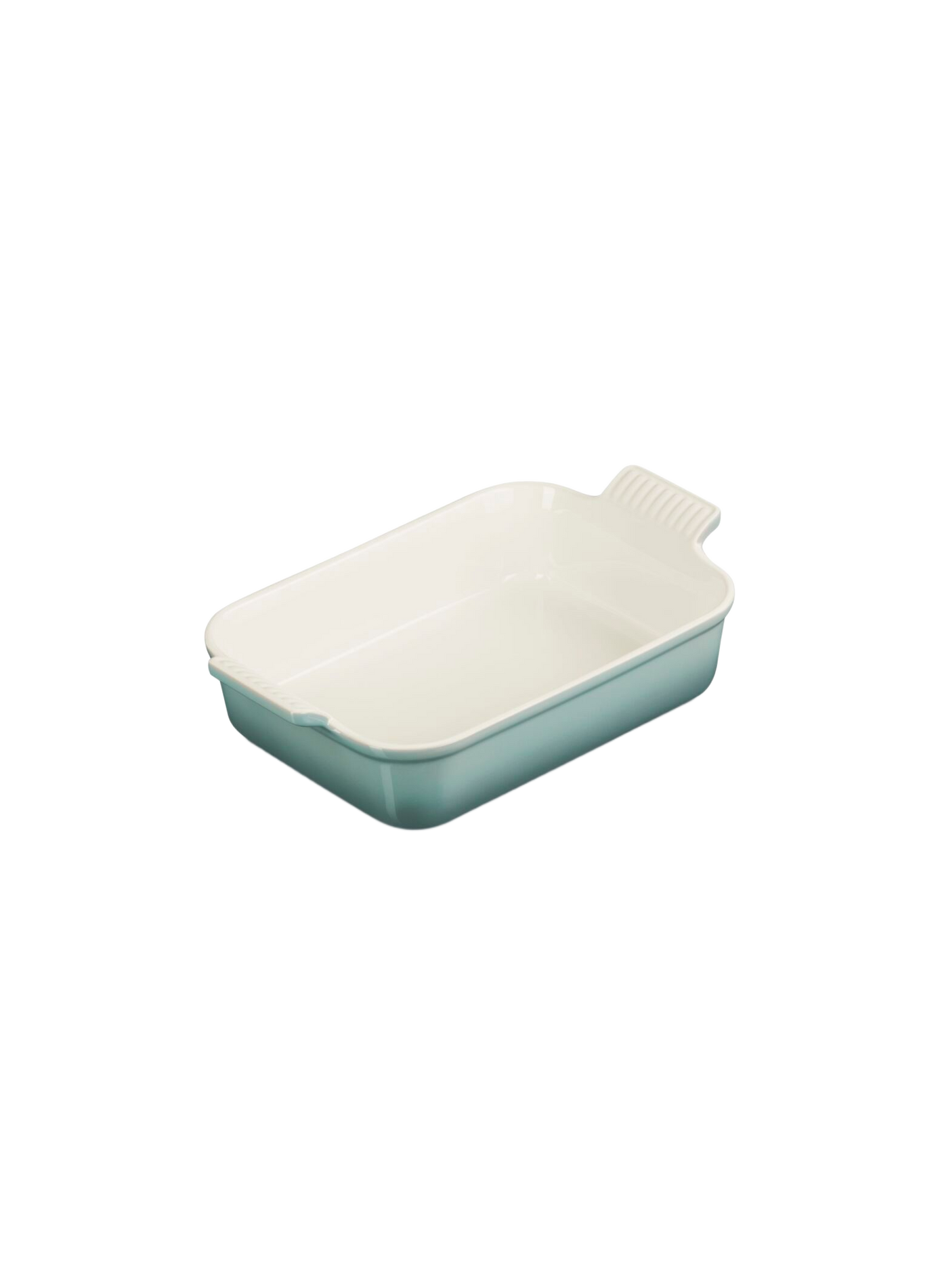 Rechteckige Erbsenplatte aus Keramik LE CREUSET Grau