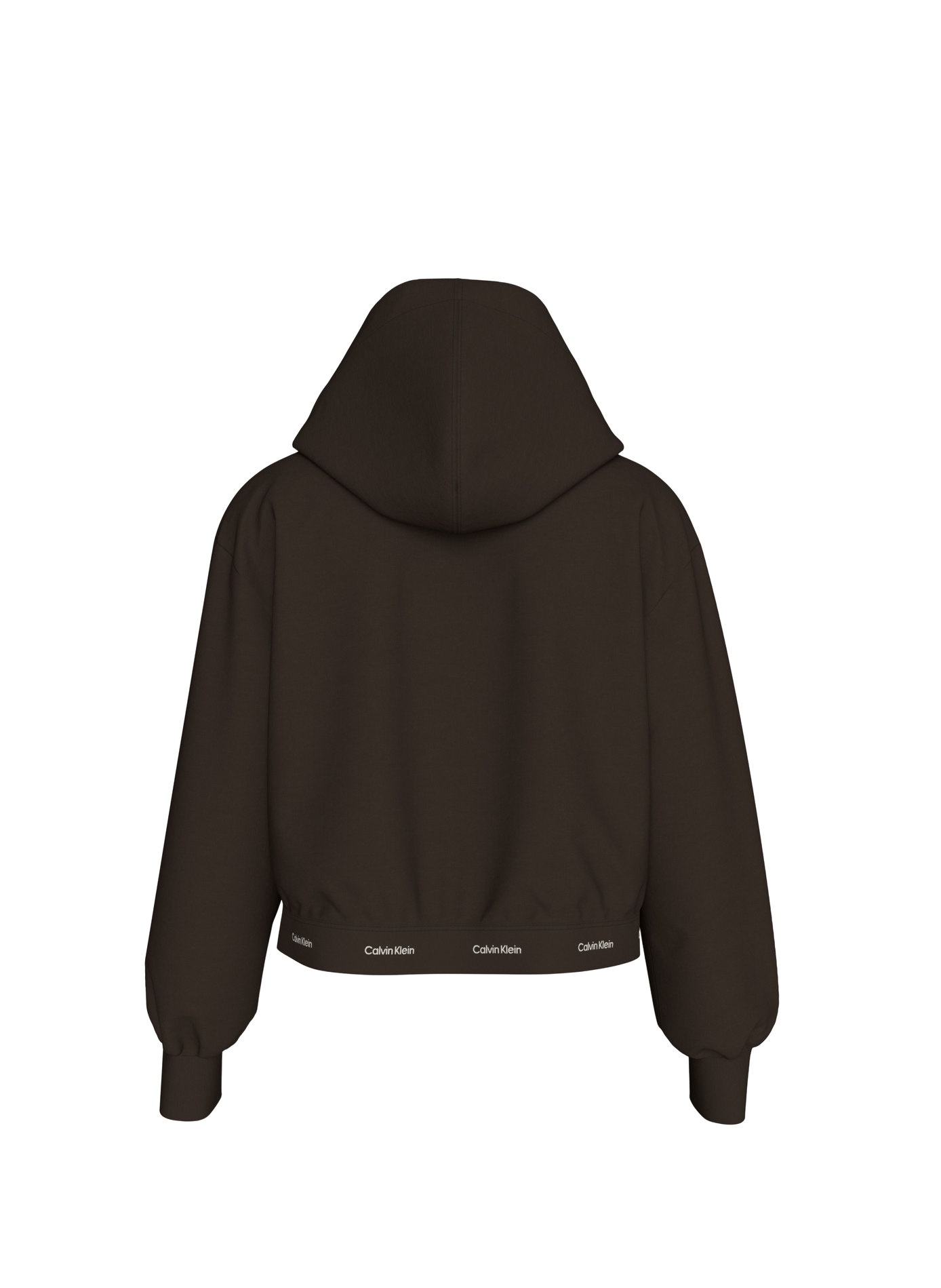 Sweatshirt mit Baumwolllogo CALVIN KLEIN Braun