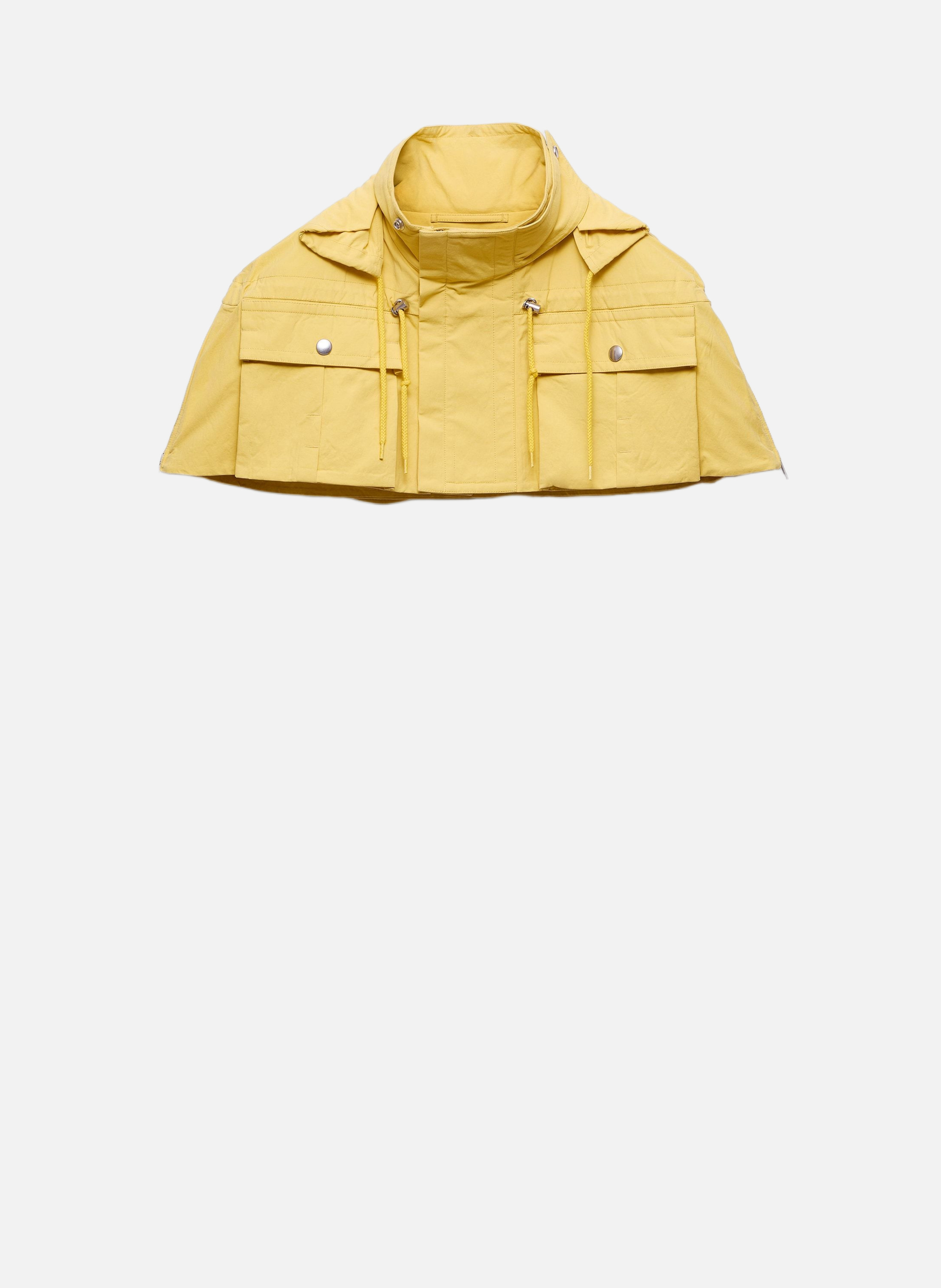 Capelet en tissu technique PRADA Jaune