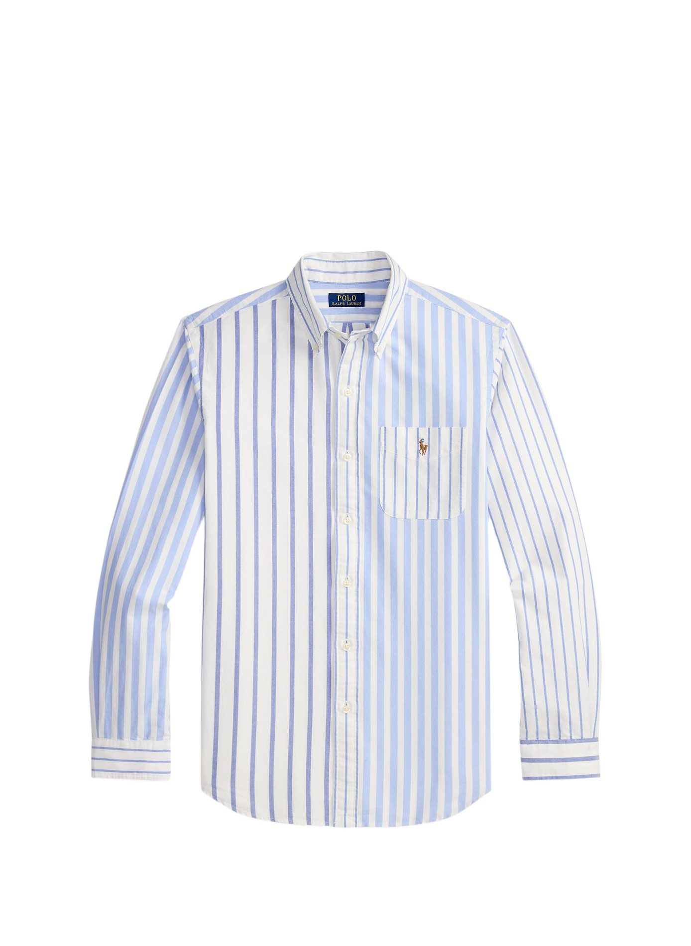 Straight striped cotton shirt POLO RALPH LAUREN Blue