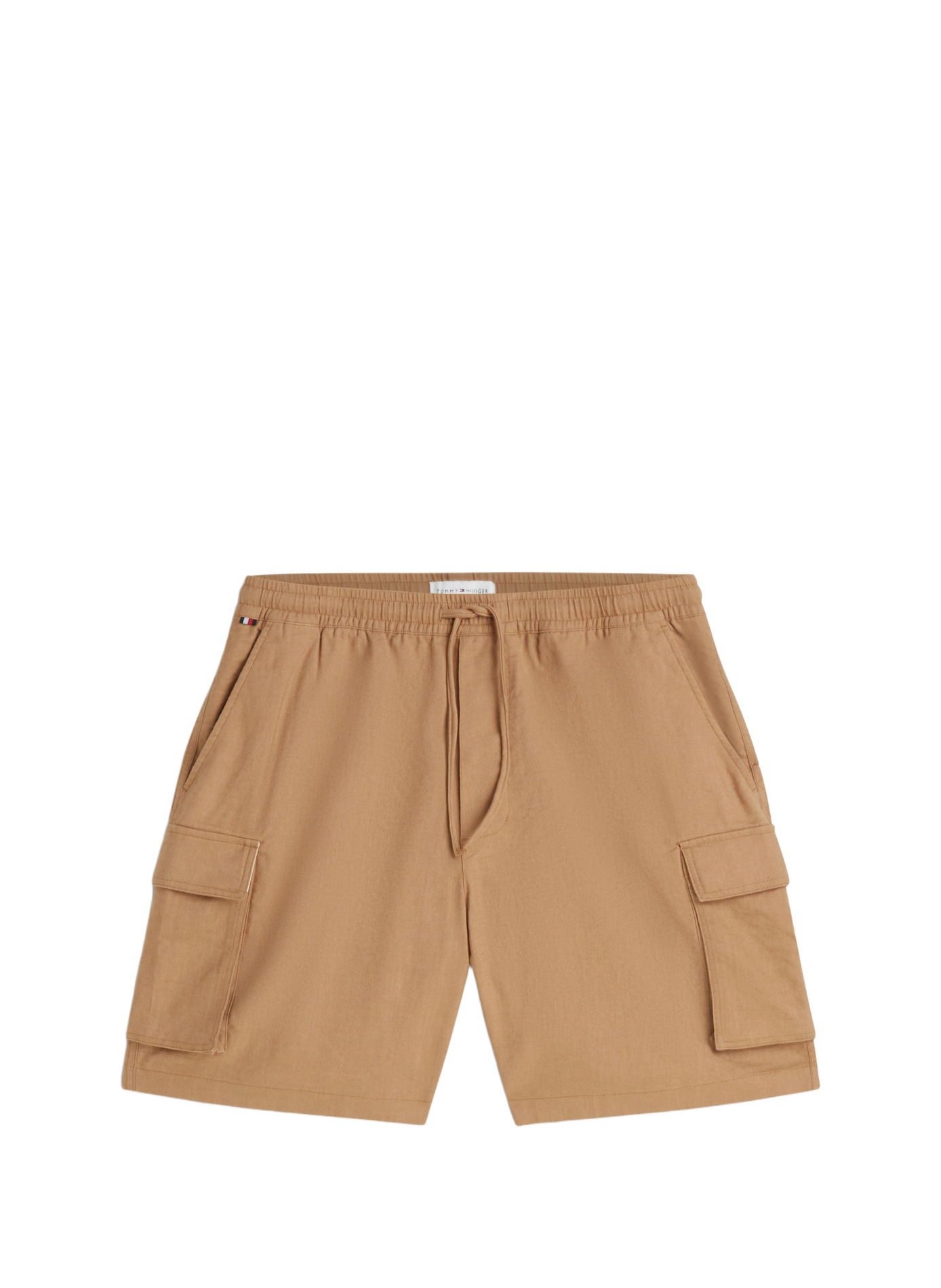 Short in blended linen TOMMY HILFIGER Brown