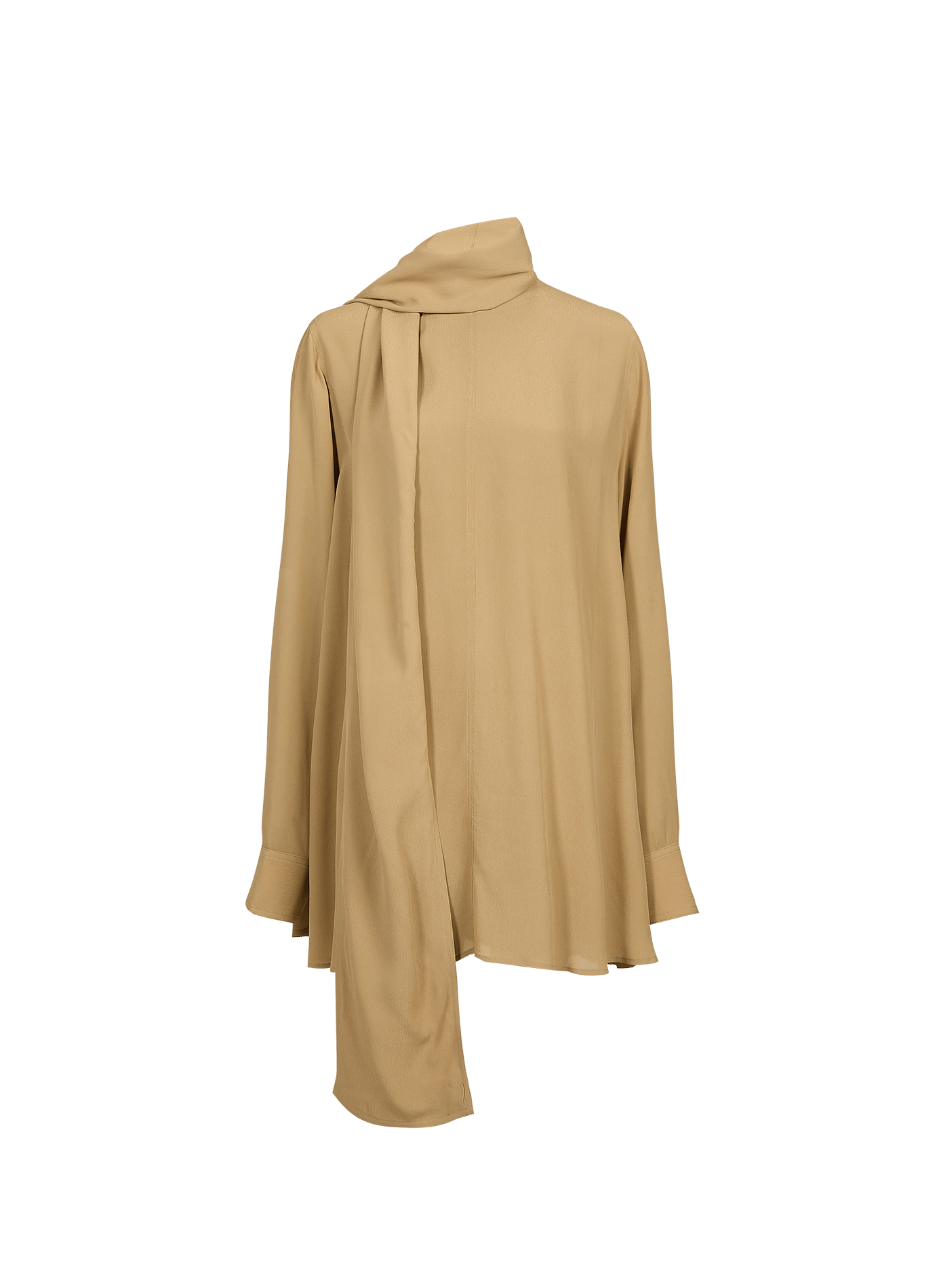 Loose blouse with draped scarf TOTEME Beige