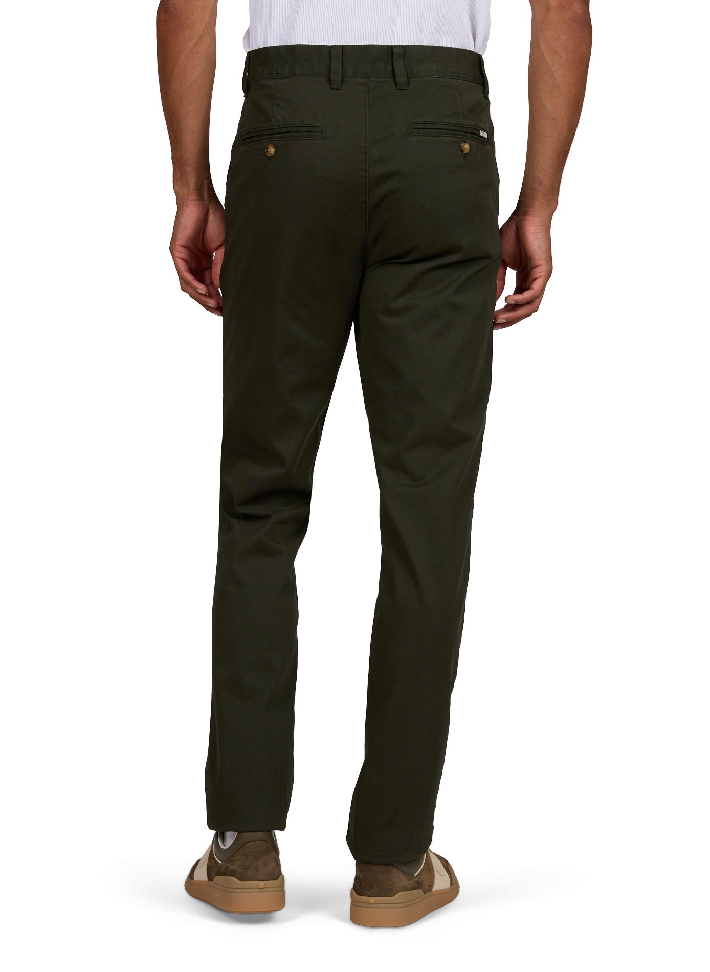 Pantalon slim en coton mélangé GANT Vert