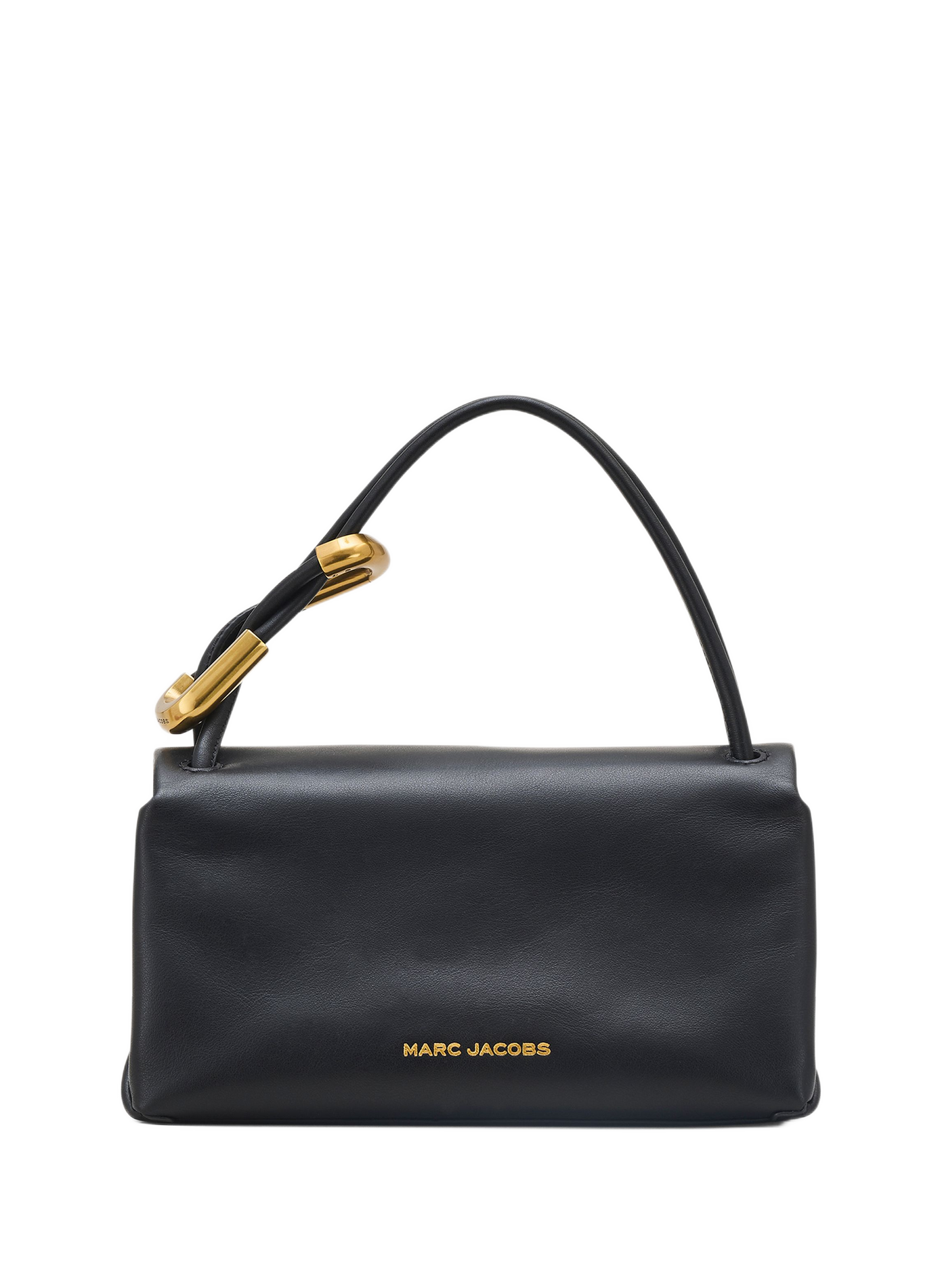 Die Mini-Doppeltasche aus glattem Leder MARC JACOBS Schwarz
