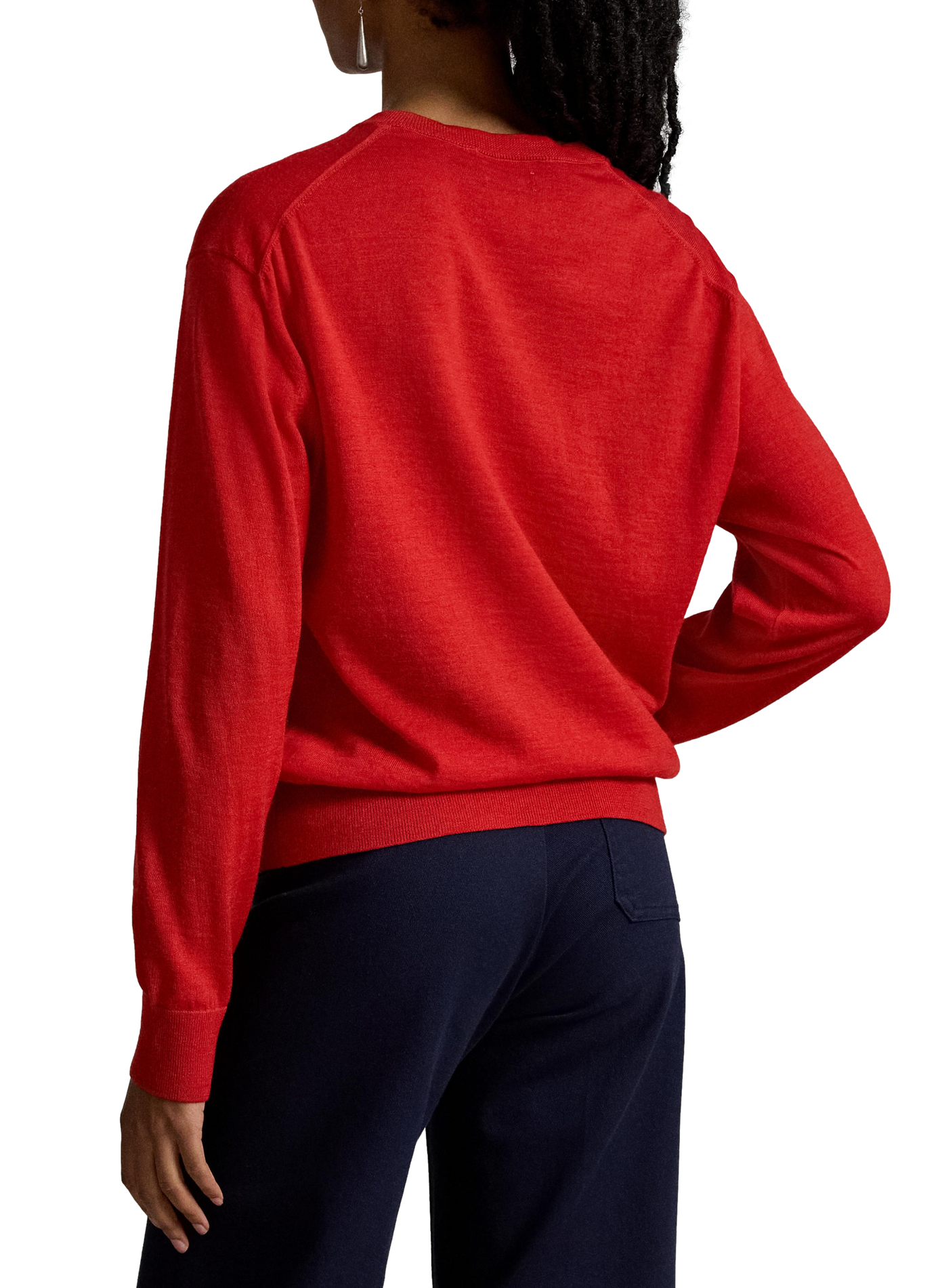 Straight V-neck wool jumper POLO RALPH LAUREN Red