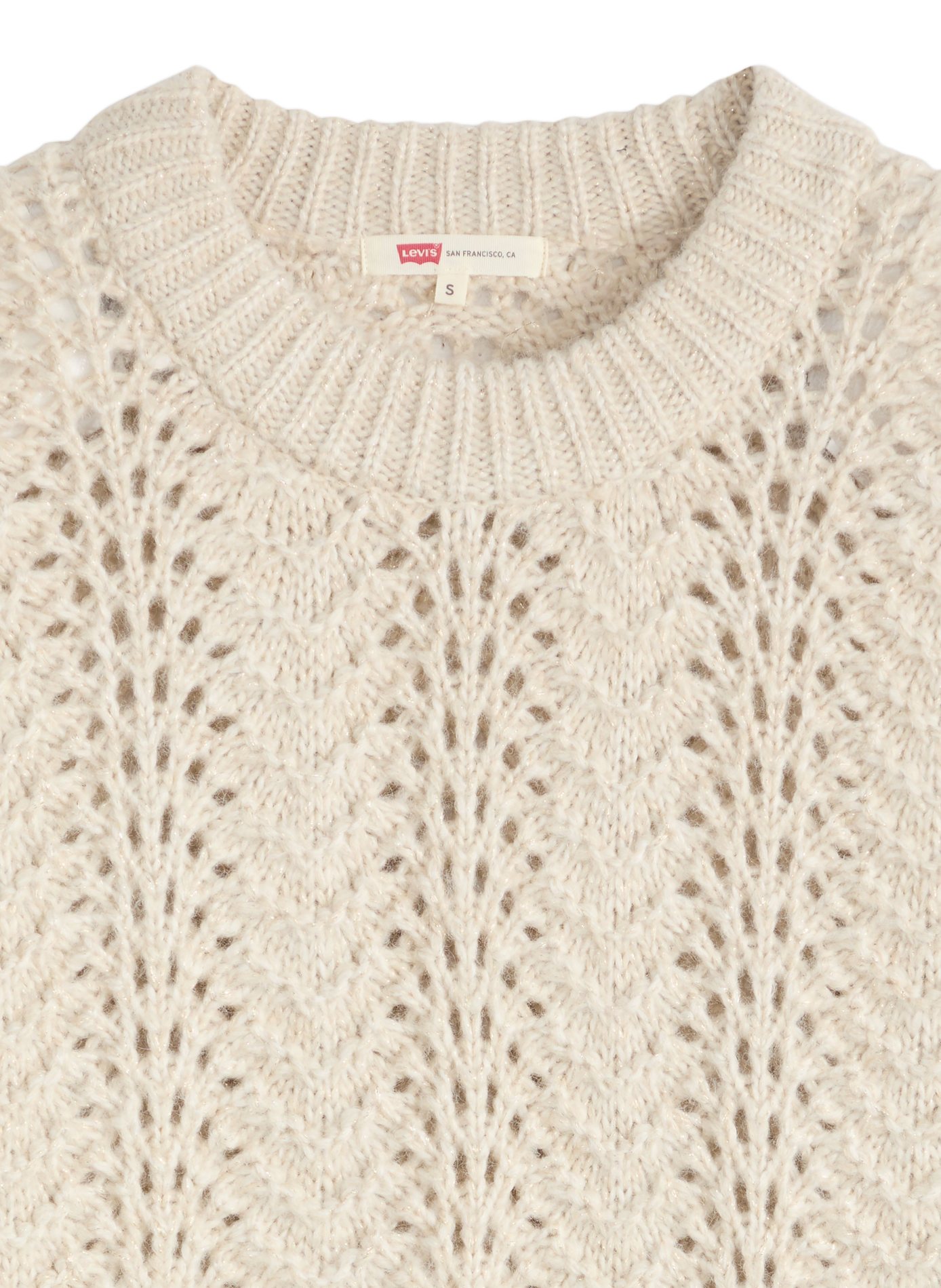 Gerader Rundhalsausschnitt-Pullover LEVI'S Weiss