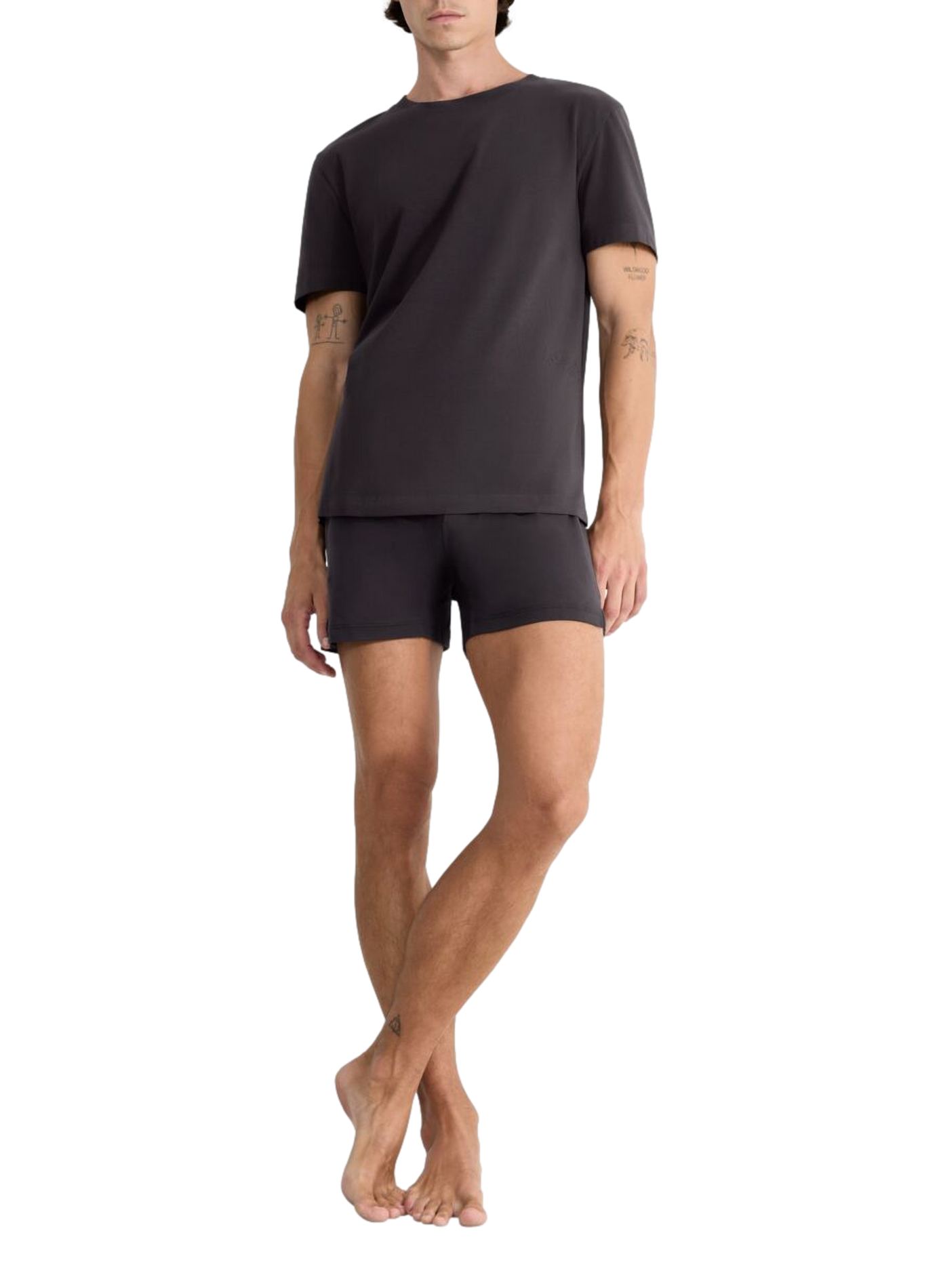 Rundhalsausschnitt T-Shirt aus Baumwollmischung SLOGGI Grau