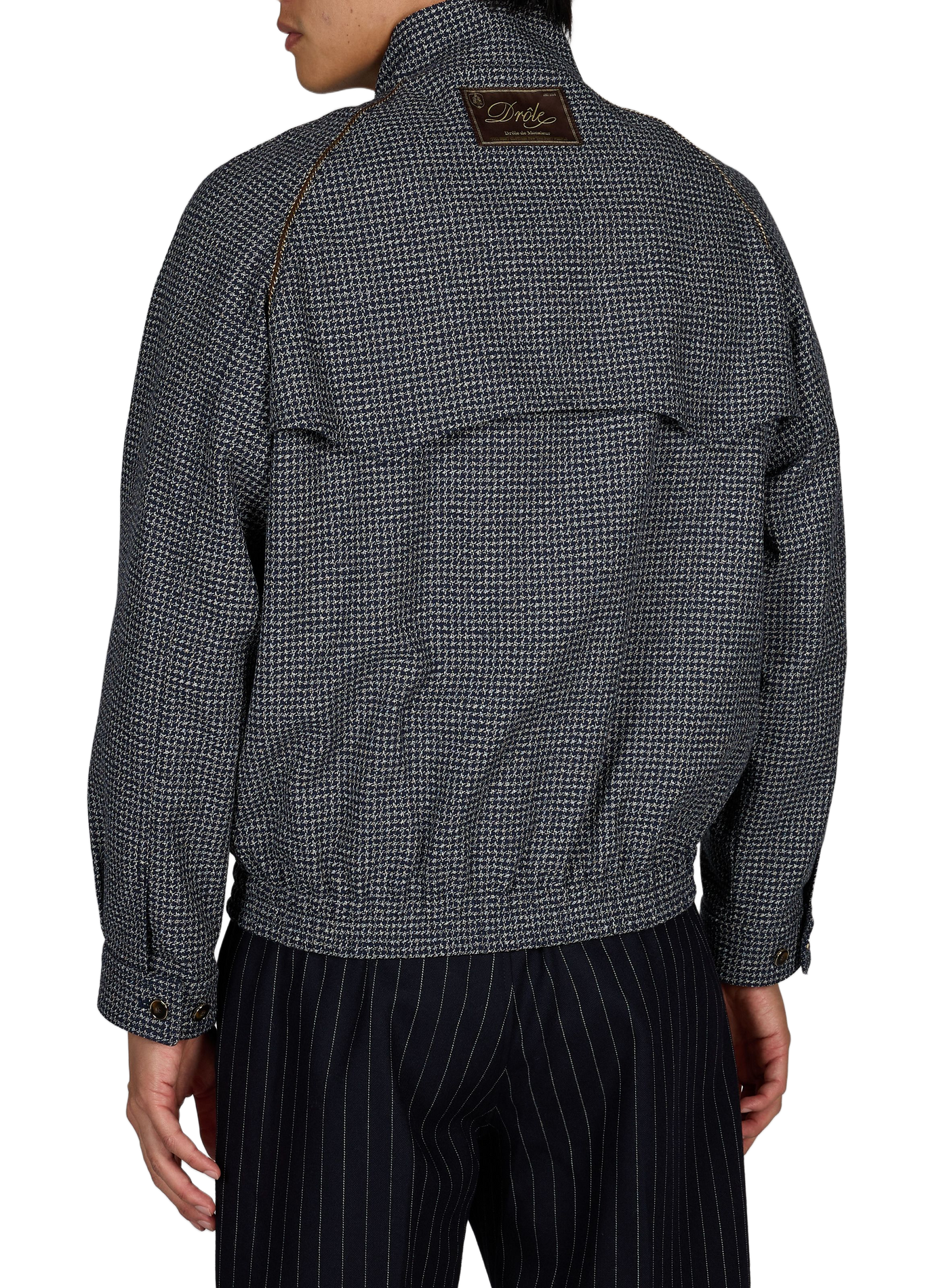Oversized cotton and wool jacket DROLE DE MONSIEUR Blue