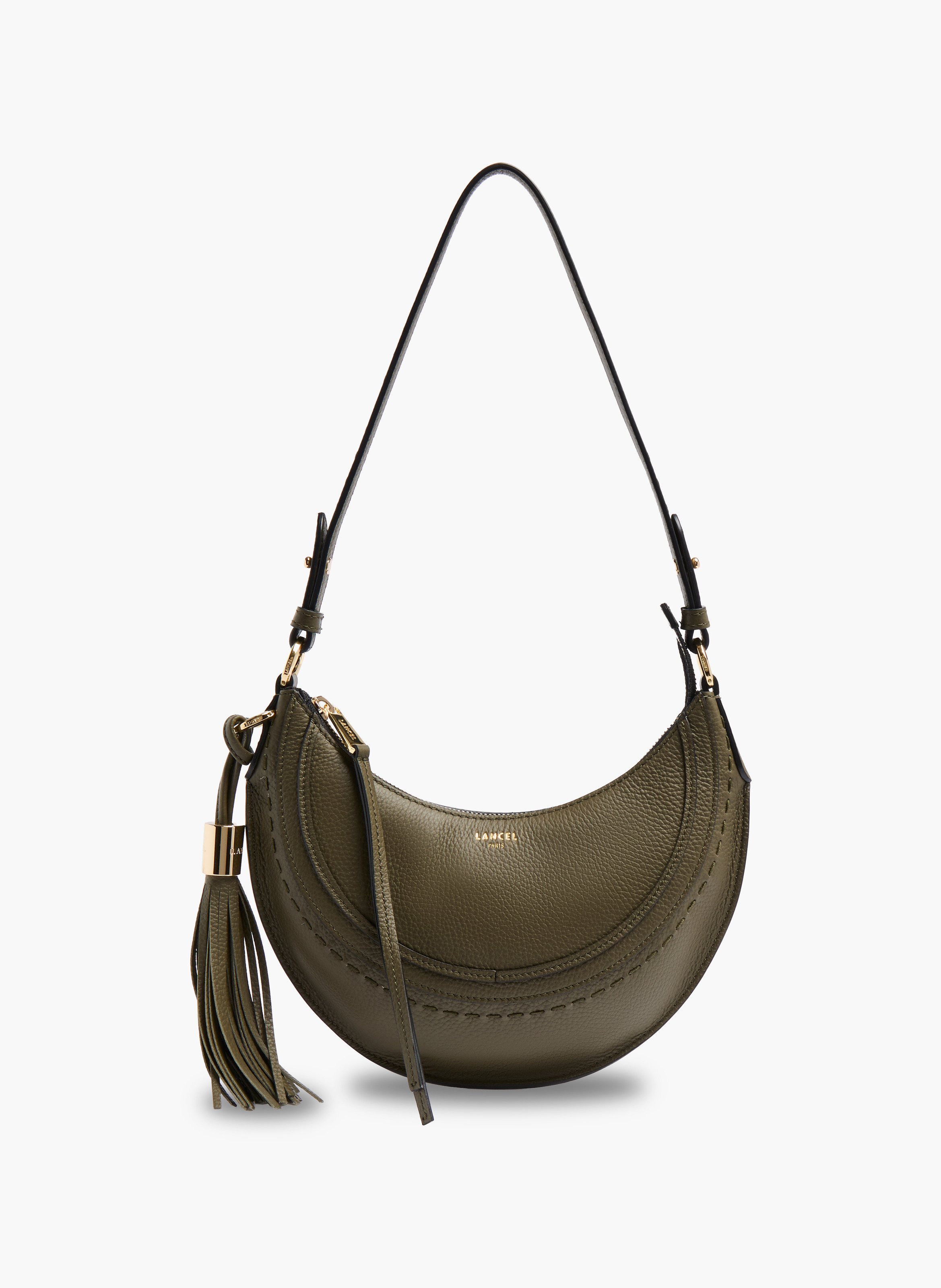 Sac hobo hoboheme de lancel en cuir de vachette graine LANCEL Vert