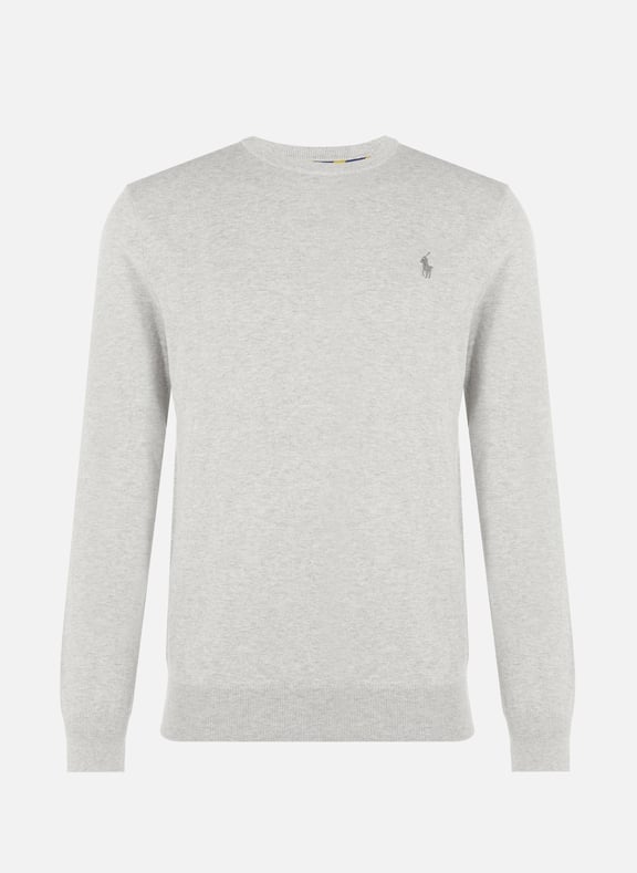 Pull col rond en coton Gris by POLO RALPH LAUREN POLO RALPH LAUREN Pull col rond en coton Gris