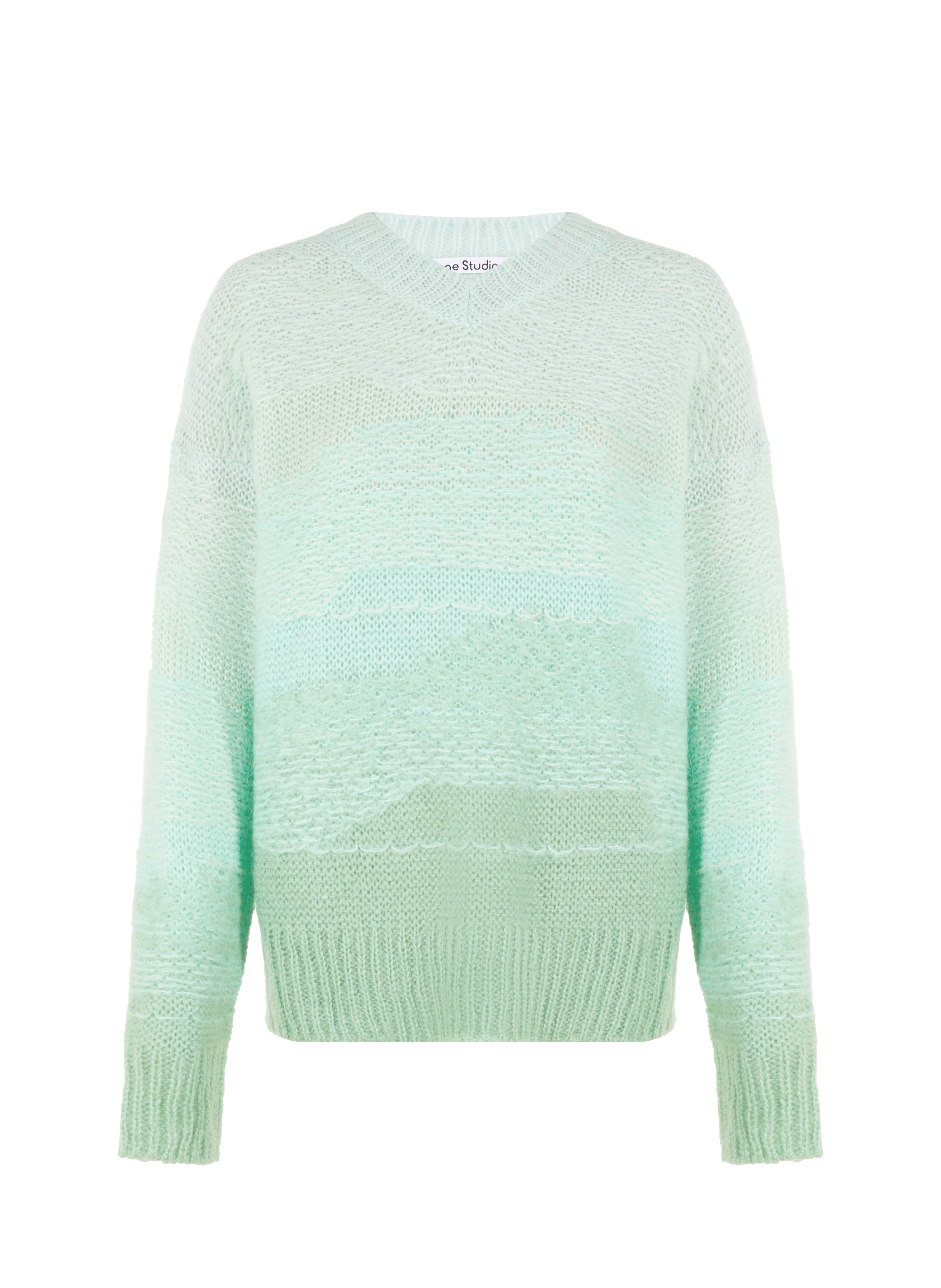 Pull à dégradé en mohair mélangée