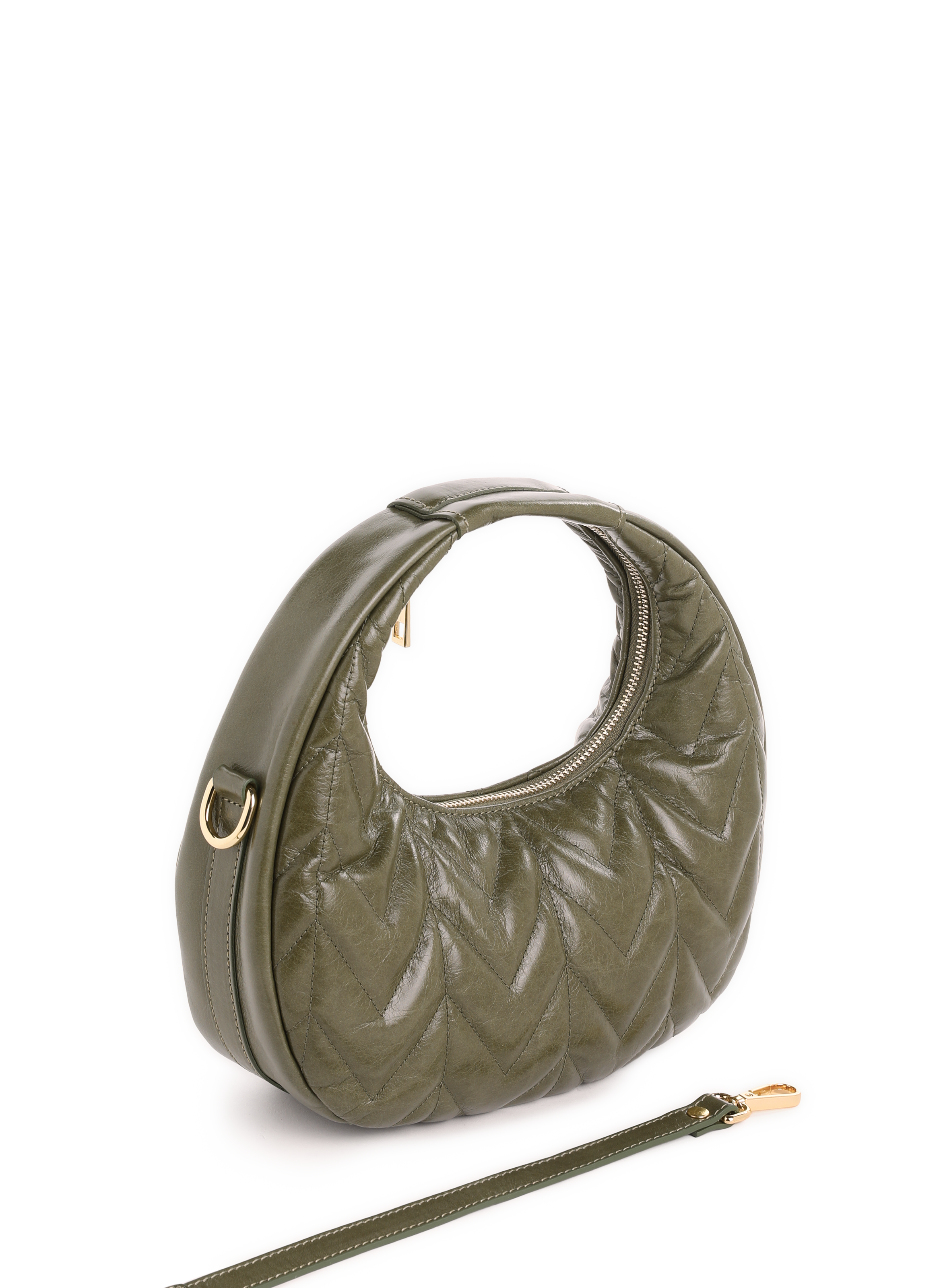 Sac à main Elisabeth en cuir  SAISON 1865 Kaki