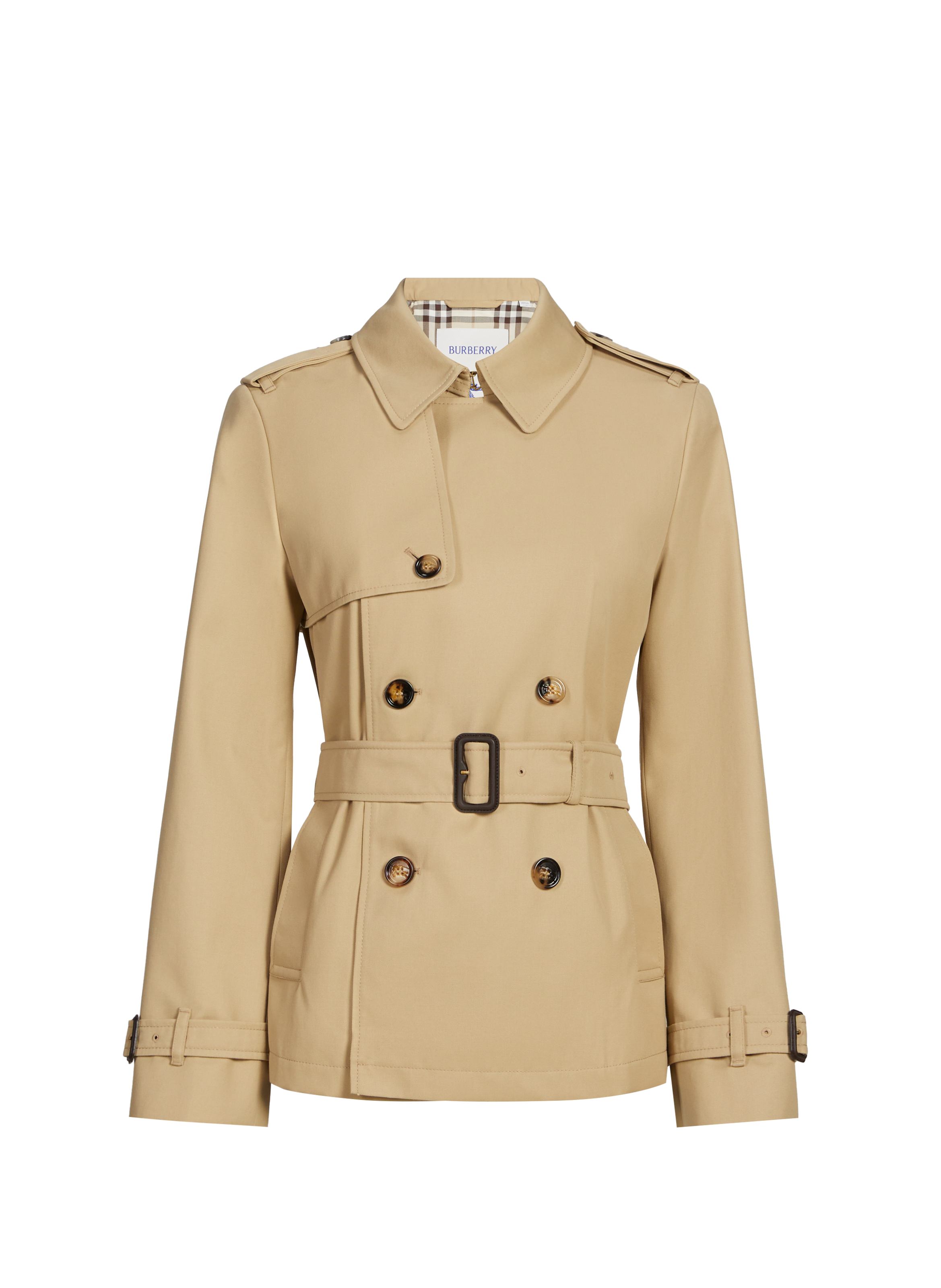 Short slim trench coat BURBERRY Beige