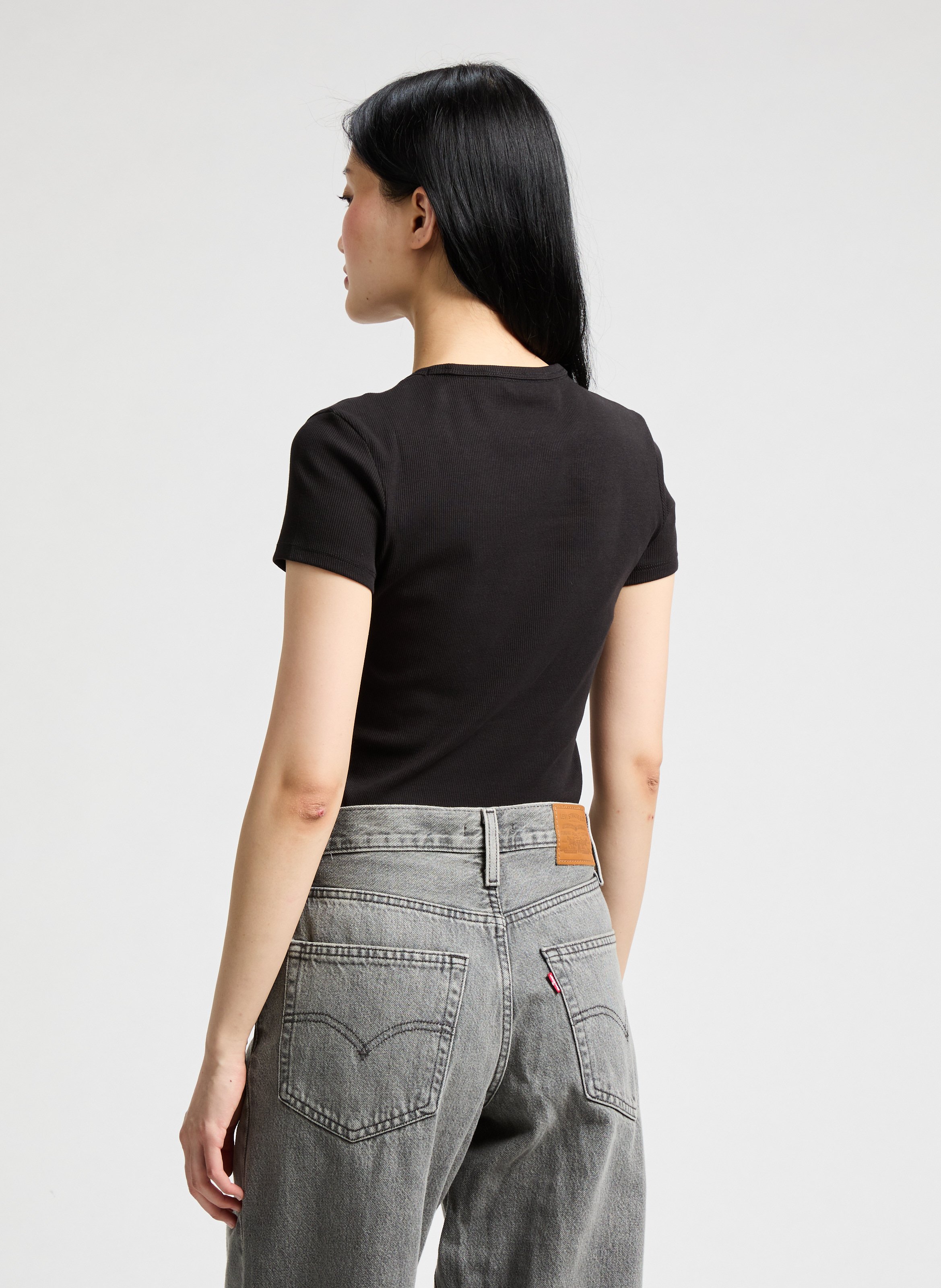 T-shirt à logo TOMMY HILFIGER Noir