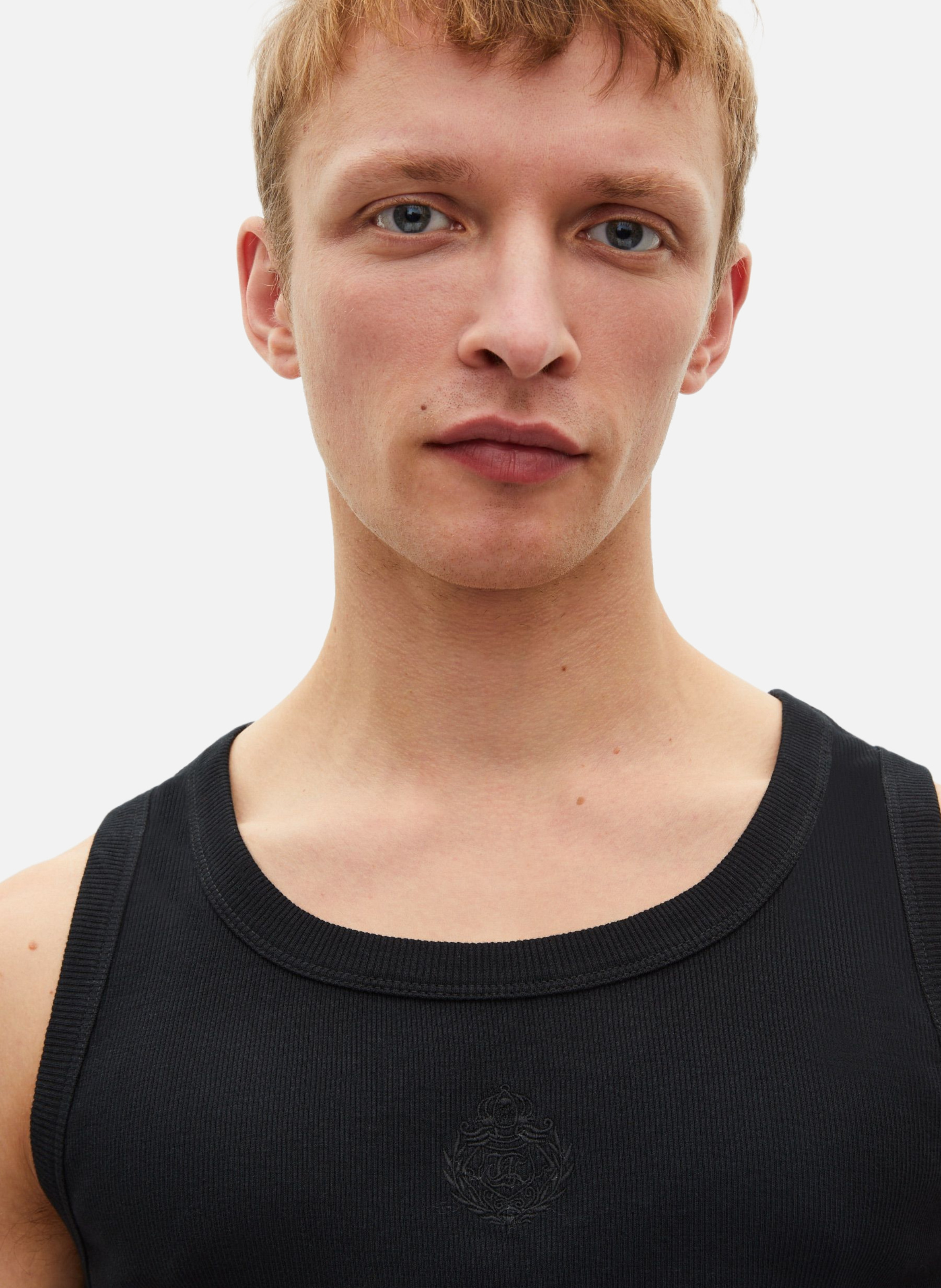 Débardeur avec broderie blason THE KOOPLES Noir