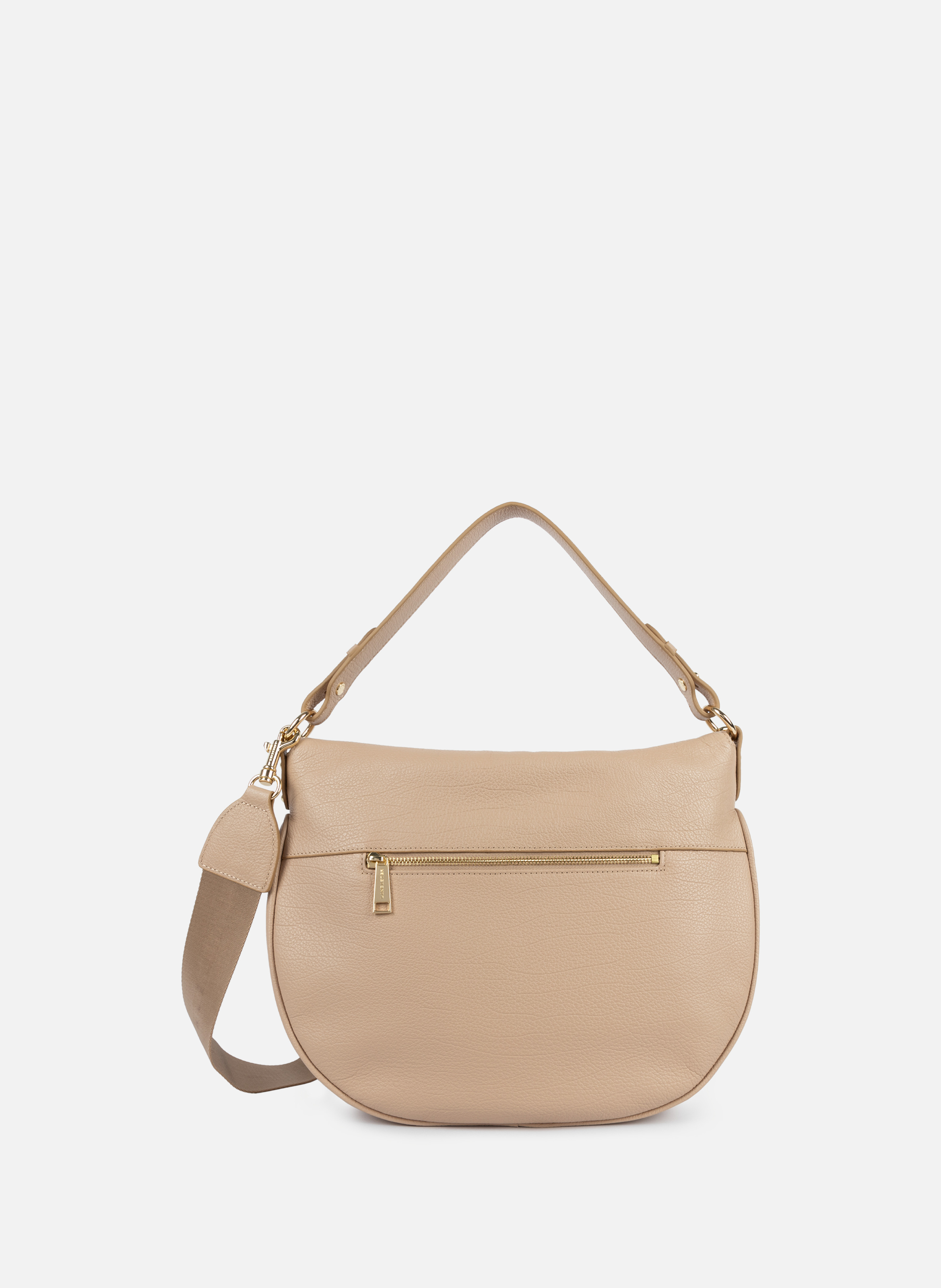 Grand sac besace - dune gaia LANCASTER Beige