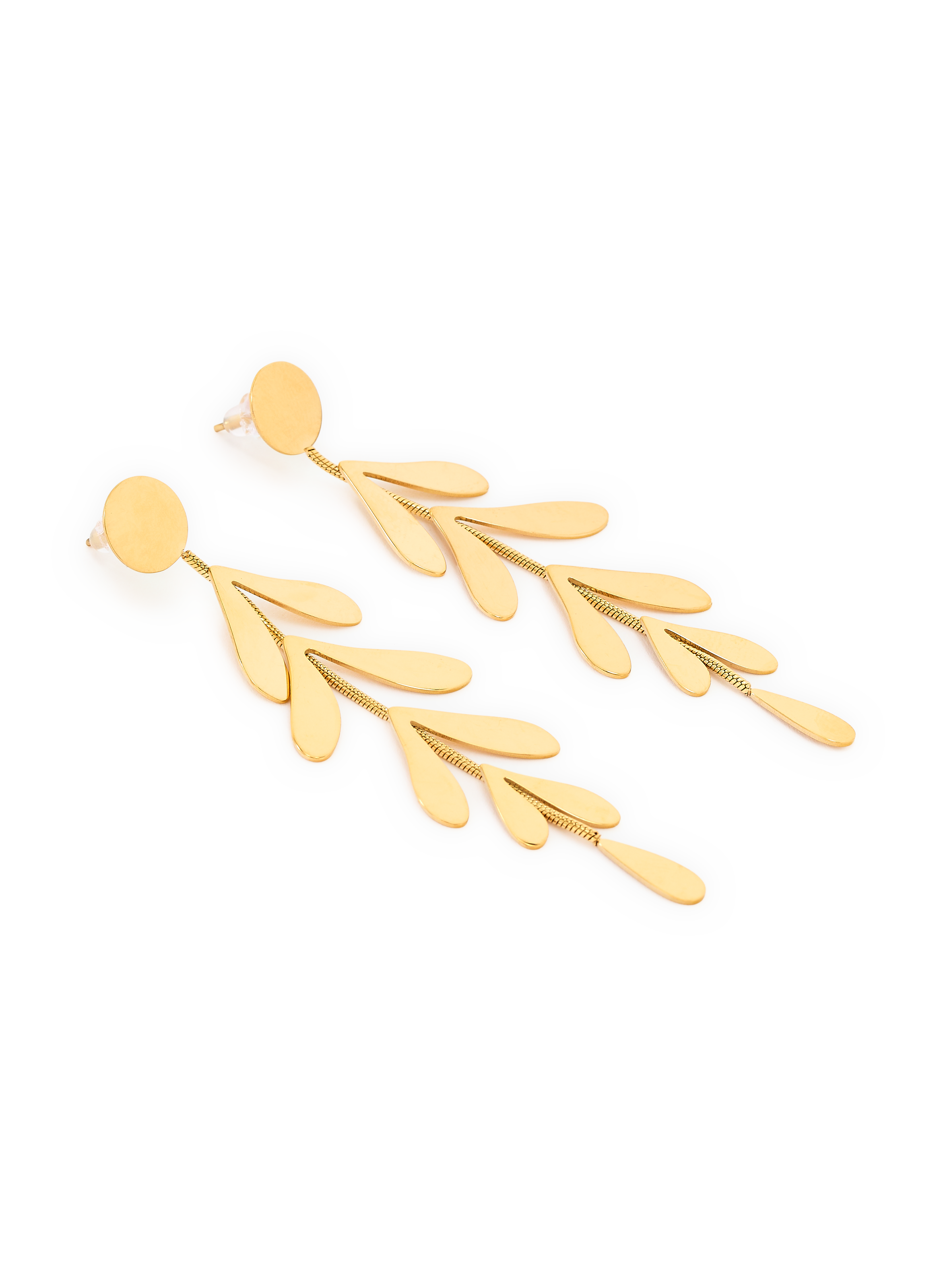 Boucles d&#039;oreille pendantes AU PRINTEMPS PARIS Doré