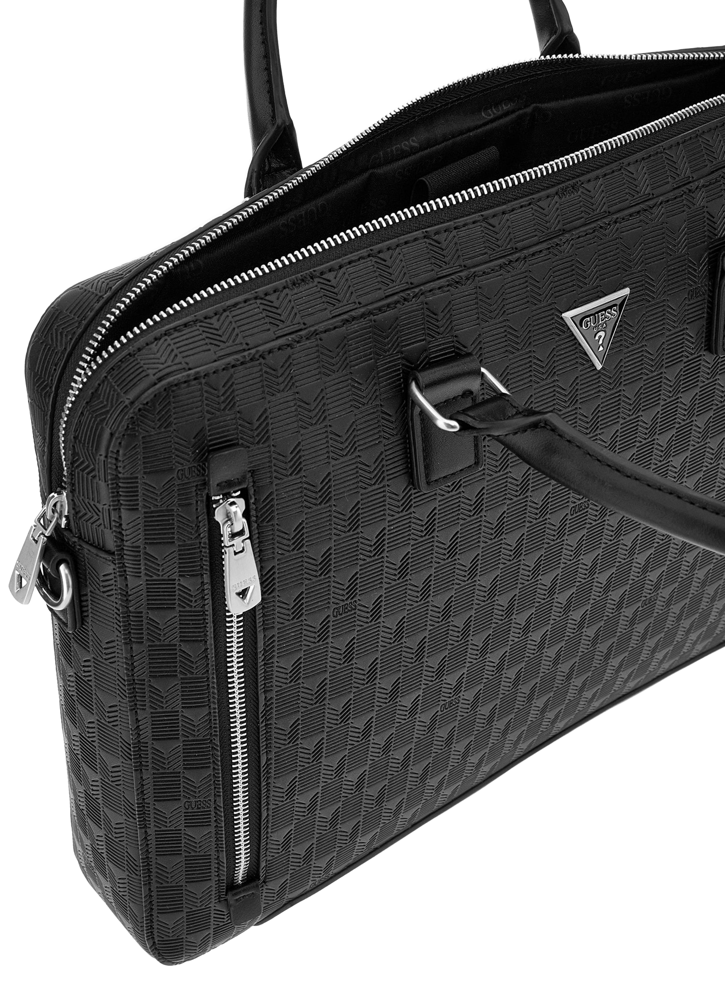 Textured document holder GUESS Black