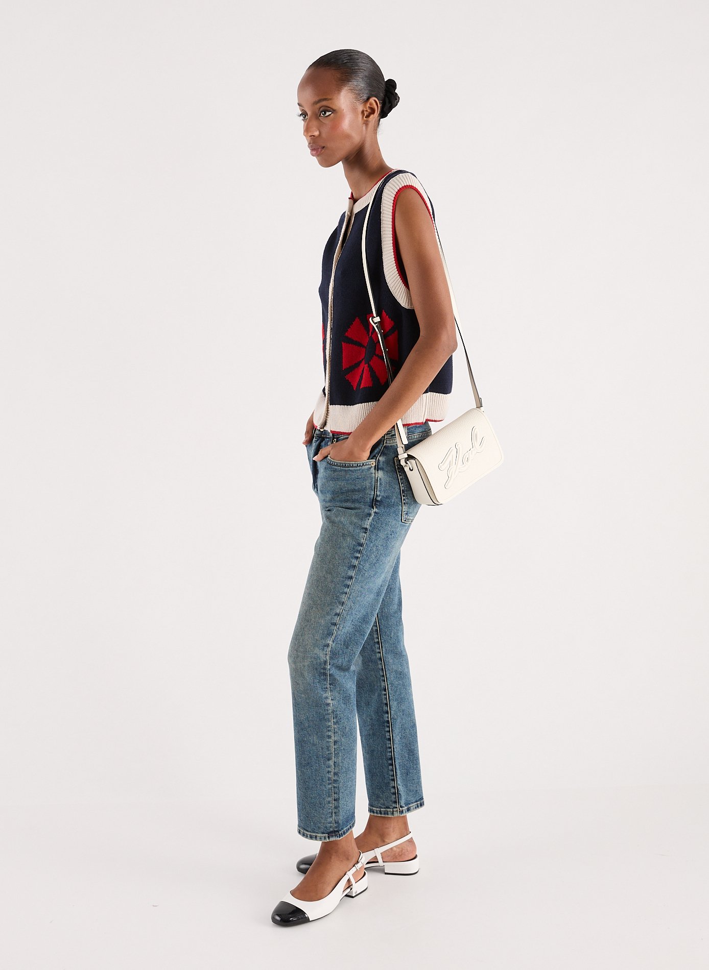 Sac à bandoulière  KARL LAGERFELD Beige