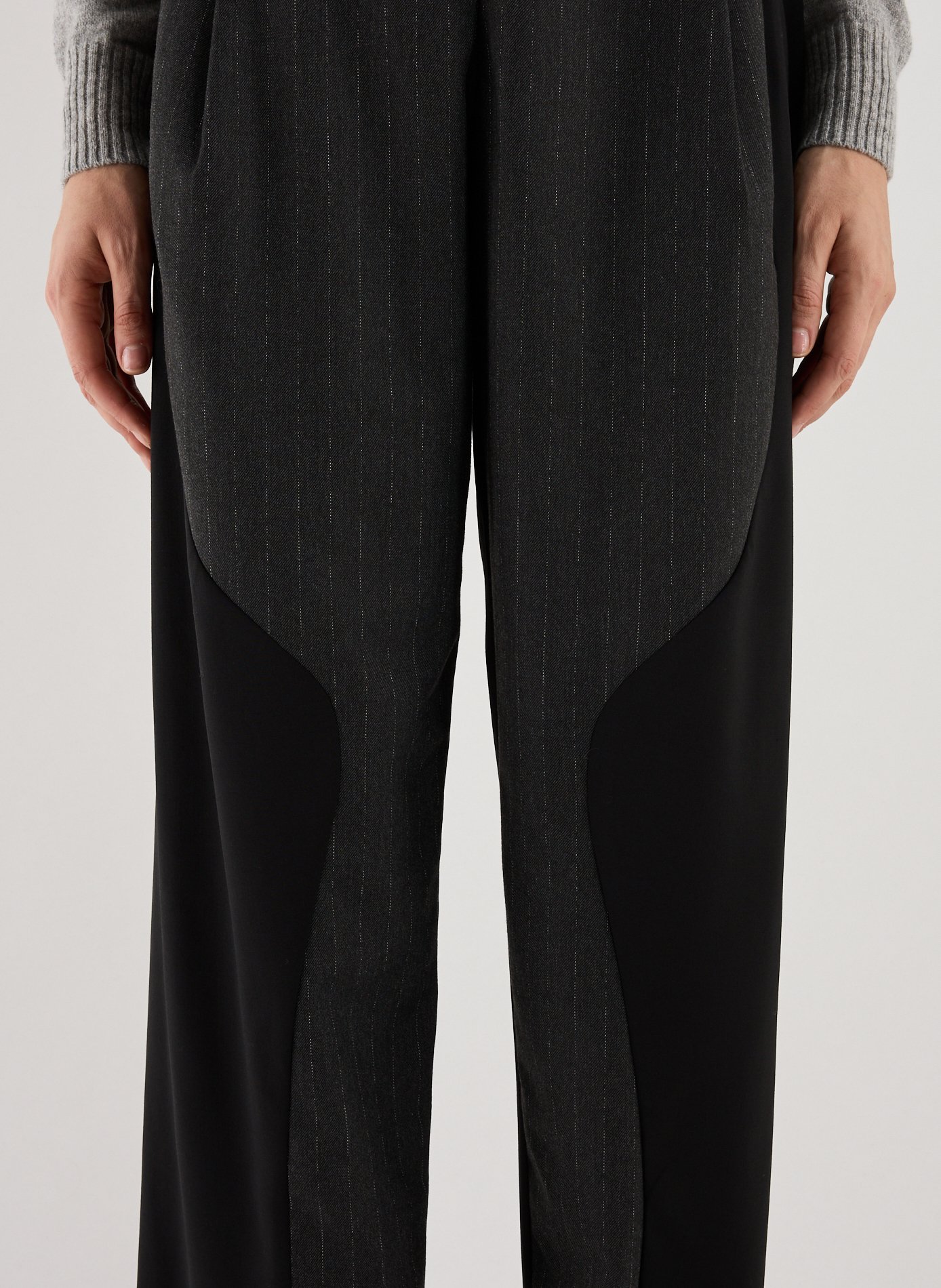 Pantalon taille basse fluide CHRISTOPHER ESBER Gris